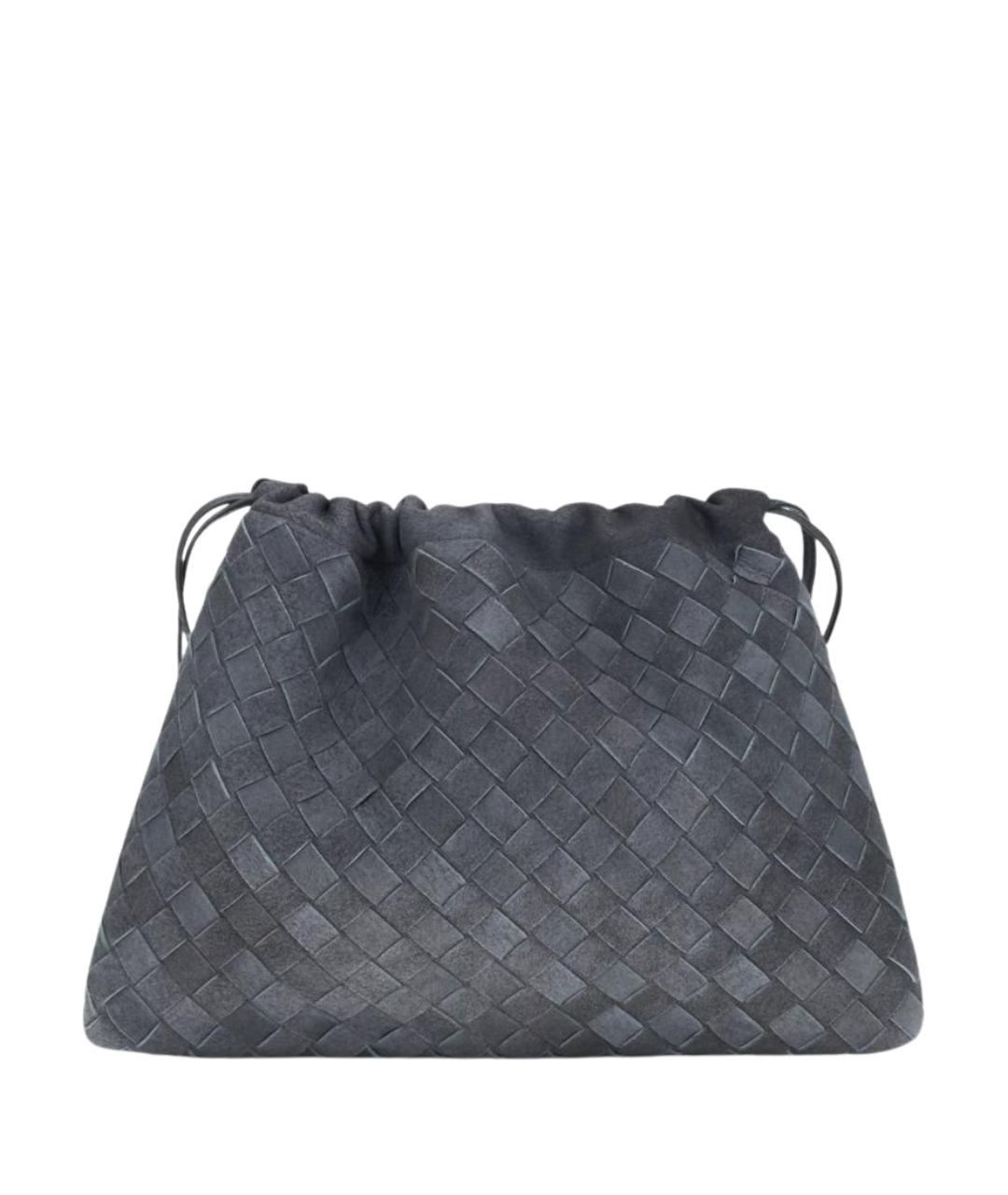 BOTTEGA VENETA Голубая замшевая сумка через плечо, фото 1