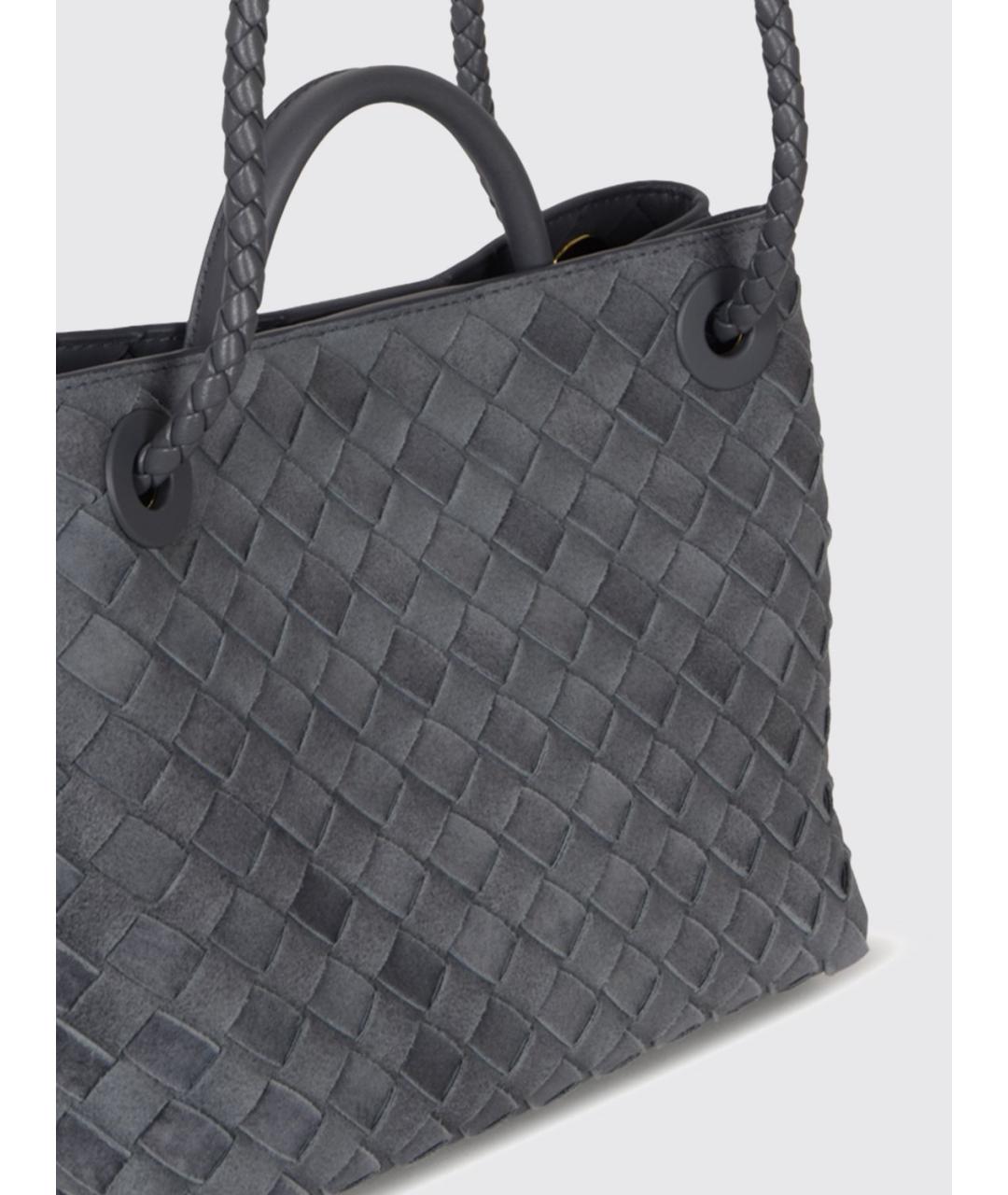 BOTTEGA VENETA Голубая замшевая сумка тоут, фото 4