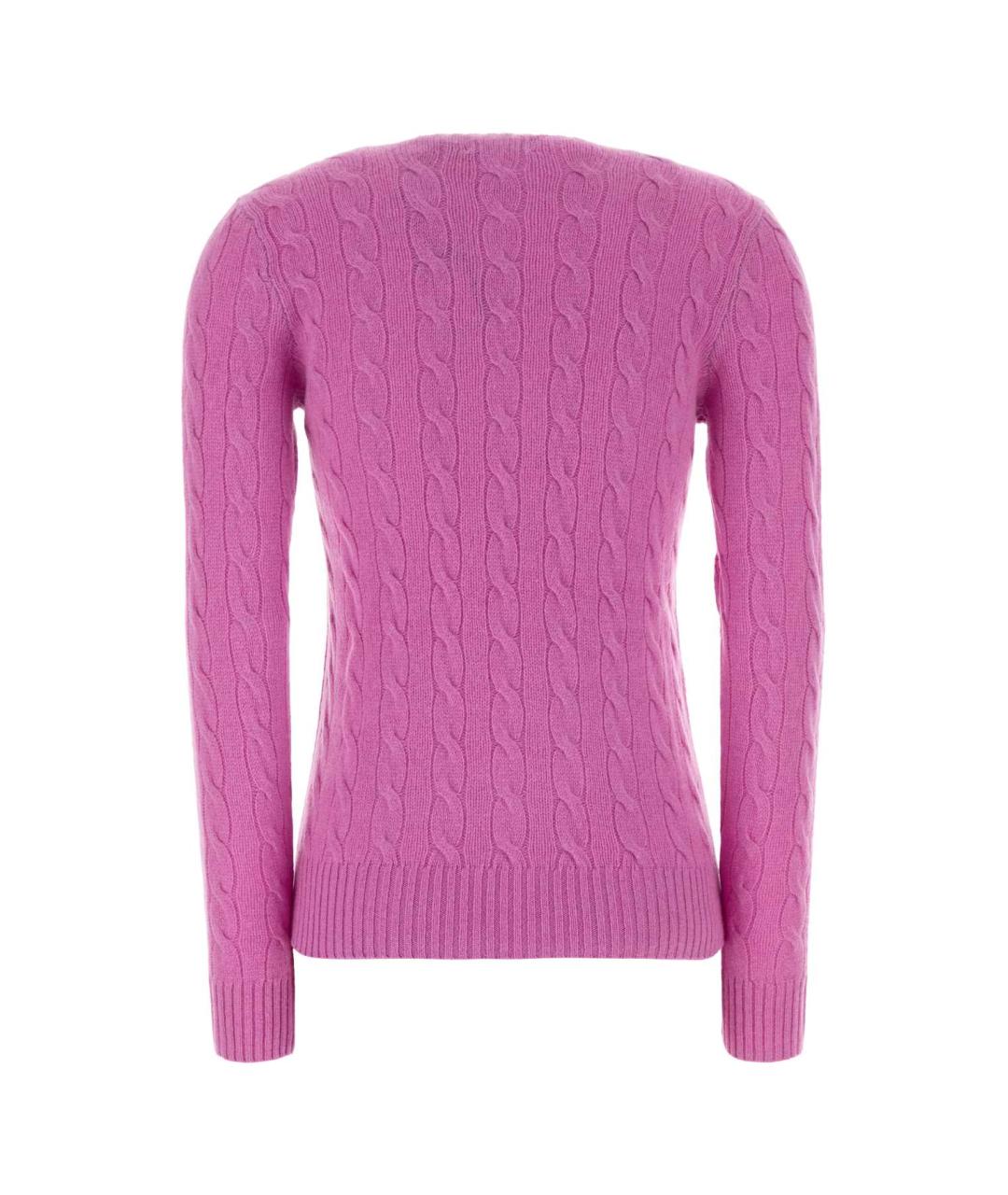 POLO RALPH LAUREN Розовый кашемировый джемпер / свитер, фото 2