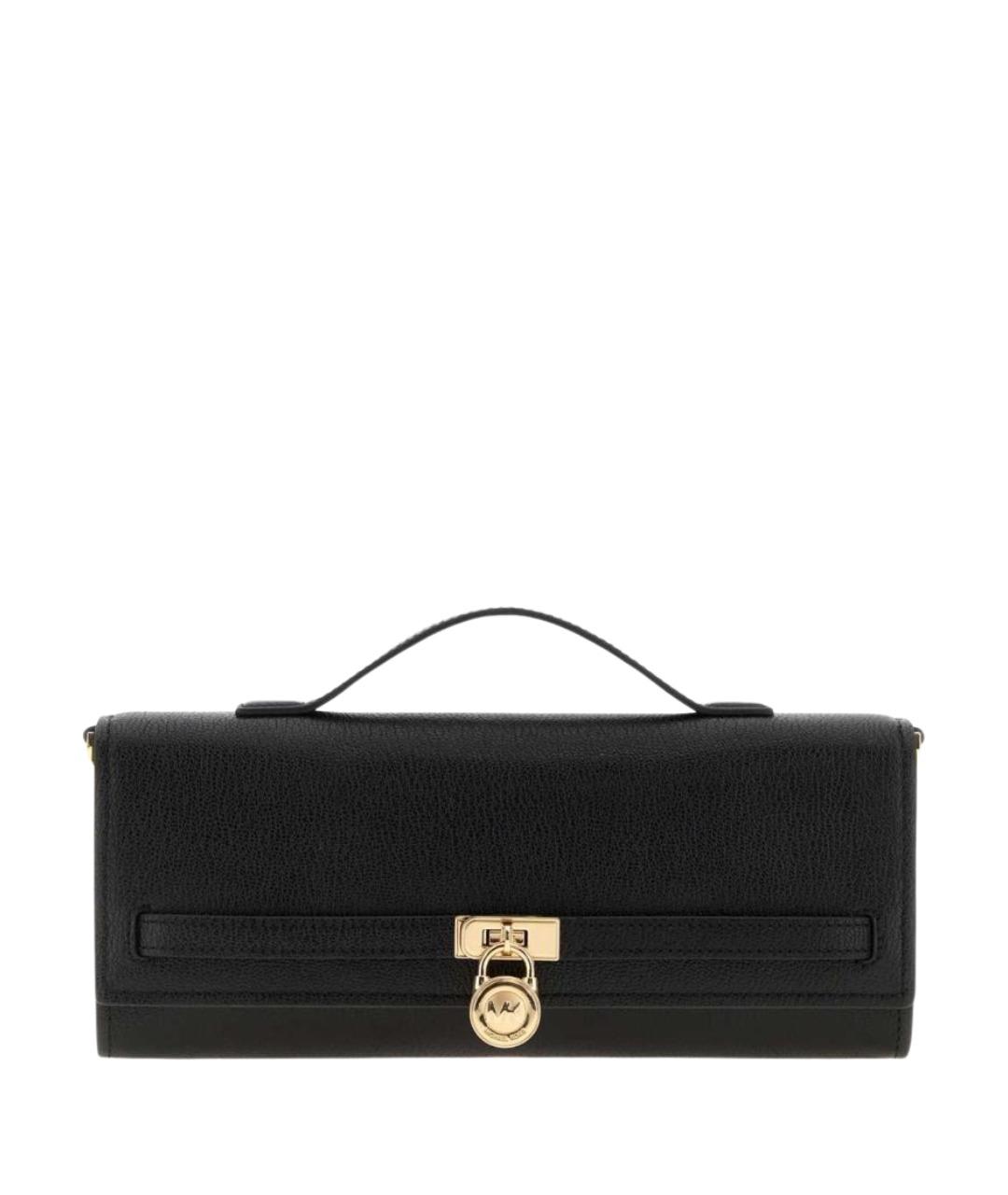 MICHAEL KORS Черная кожаная сумка с короткими ручками, фото 1
