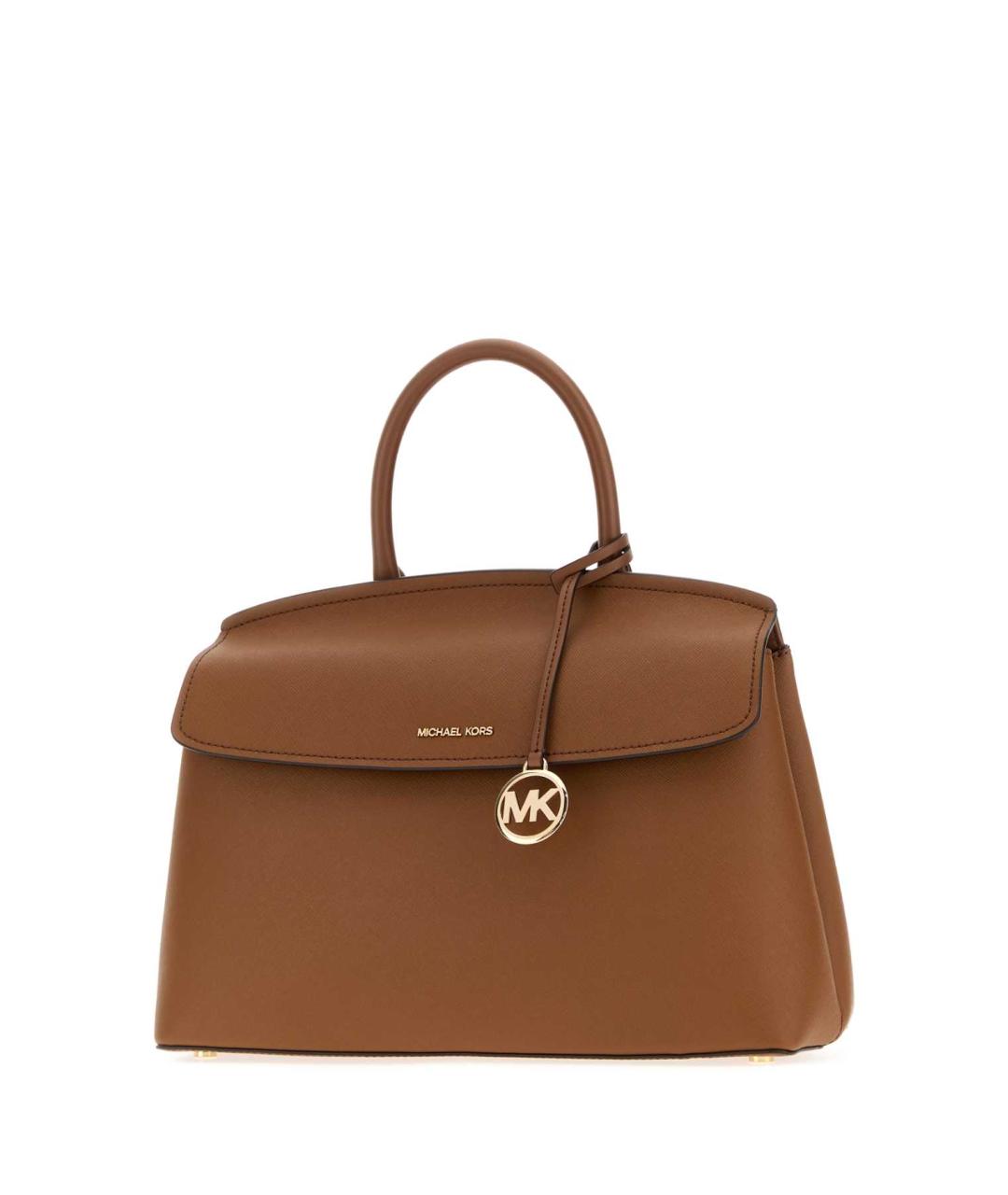 MICHAEL KORS Коричневая кожаная сумка с короткими ручками, фото 2