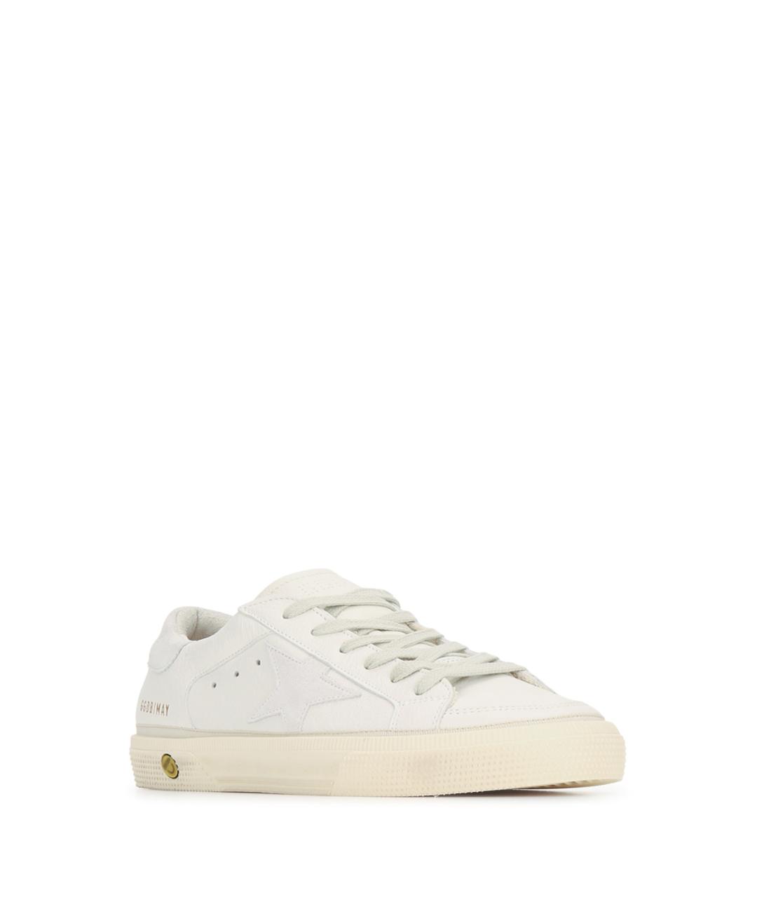 GOLDEN GOOSE Белые кожаные кеды, фото 2