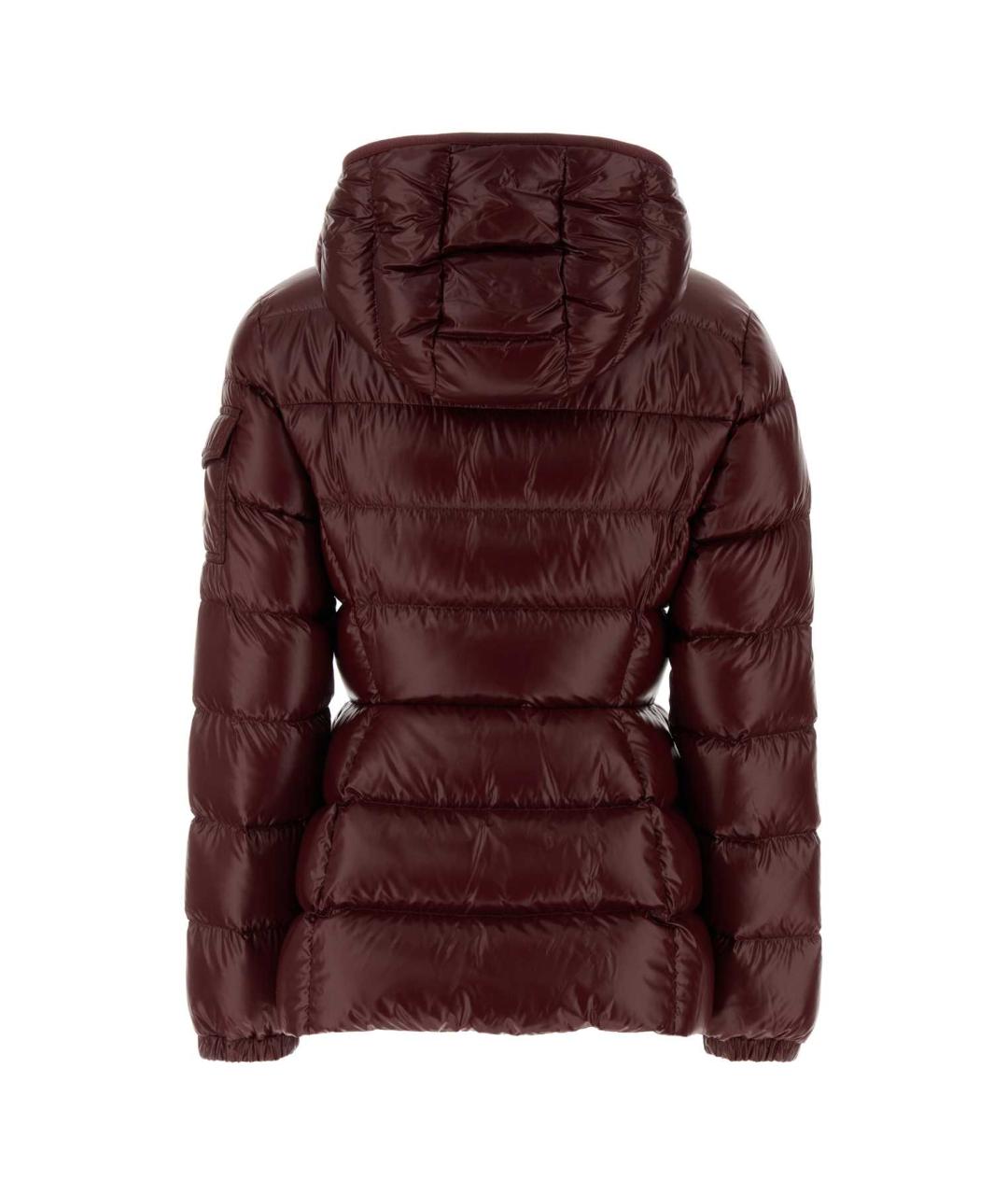 MONCLER Бордовая нейлоновая куртка, фото 2