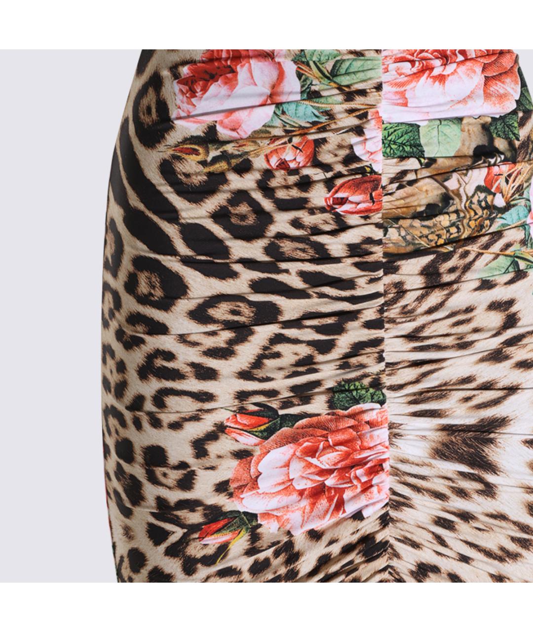 ROBERTO CAVALLI Мульти повседневное платье, фото 4