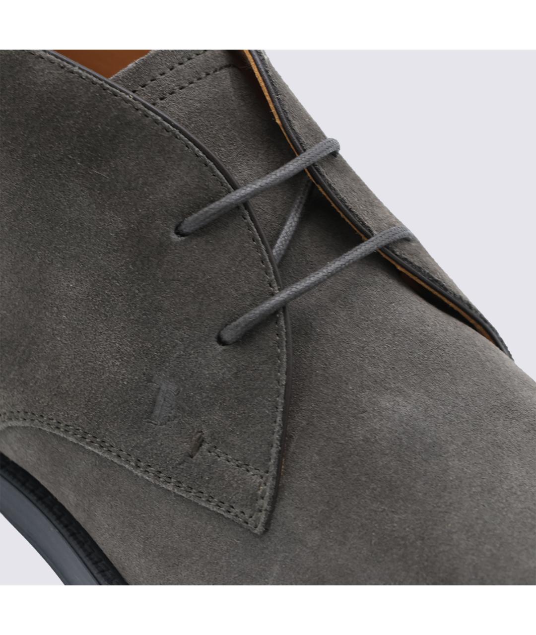 TOD'S Замшевые высокие ботинки, фото 4