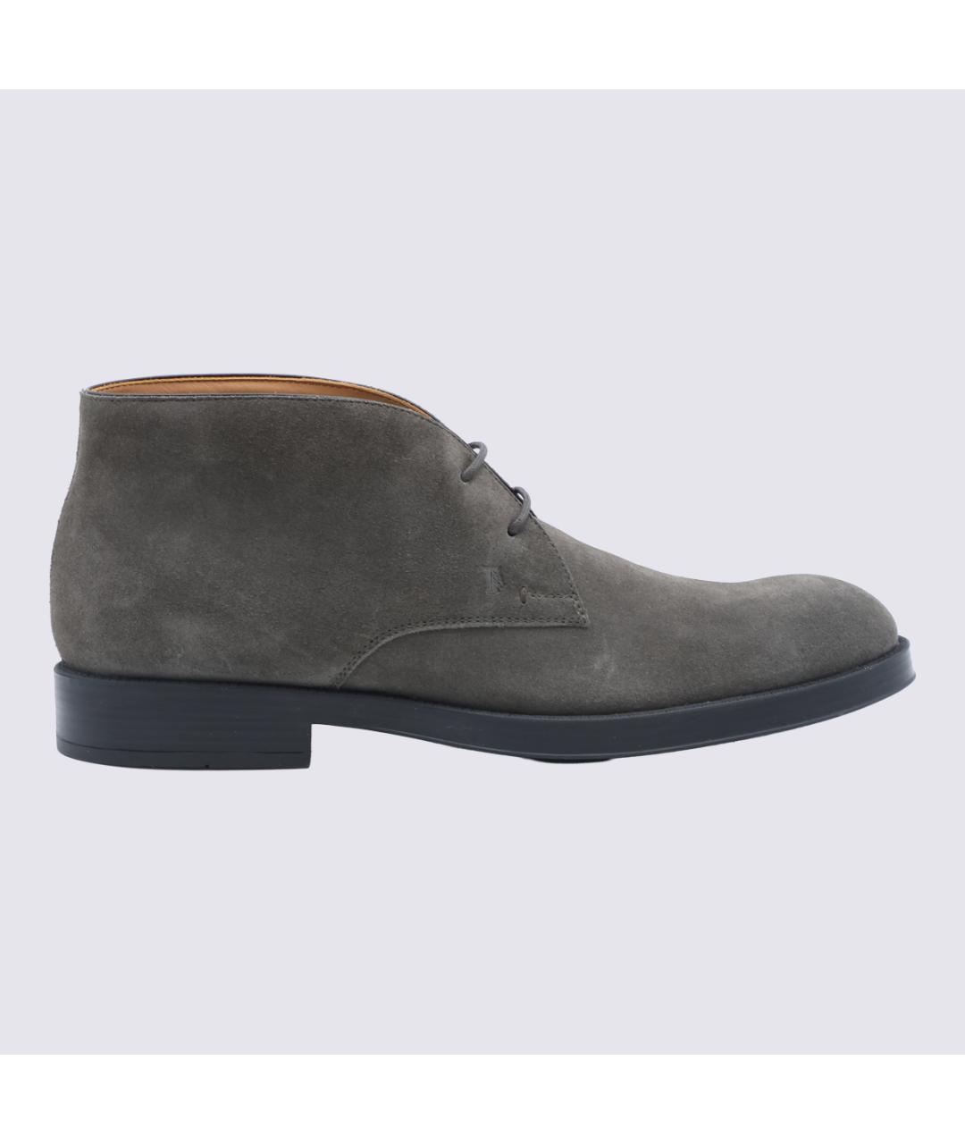 TOD'S Замшевые высокие ботинки, фото 5