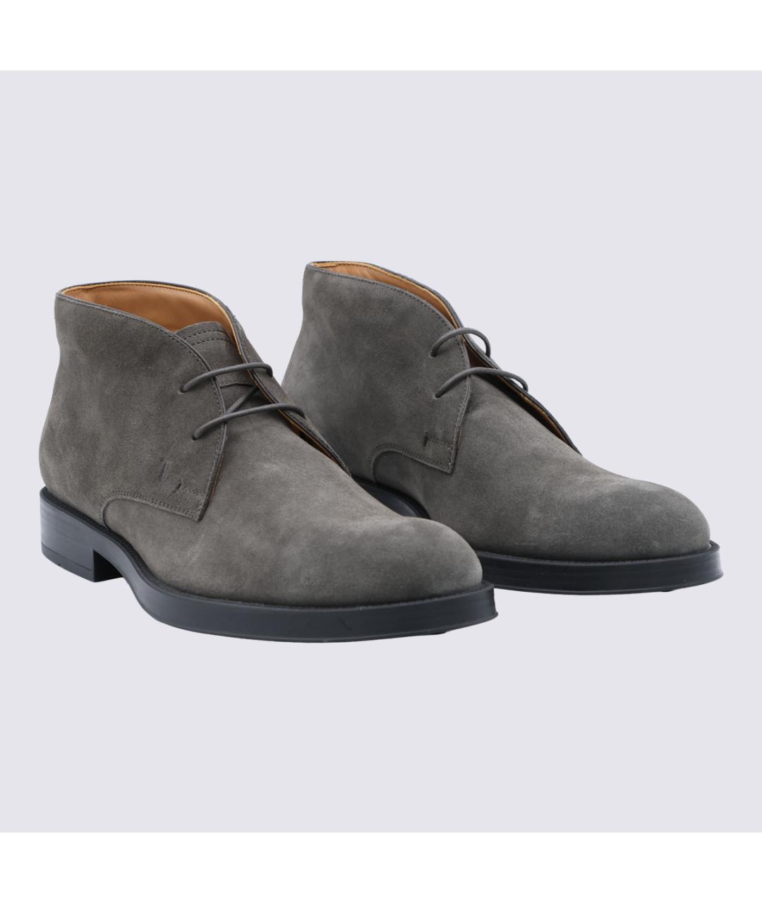 TOD'S Замшевые высокие ботинки, фото 2