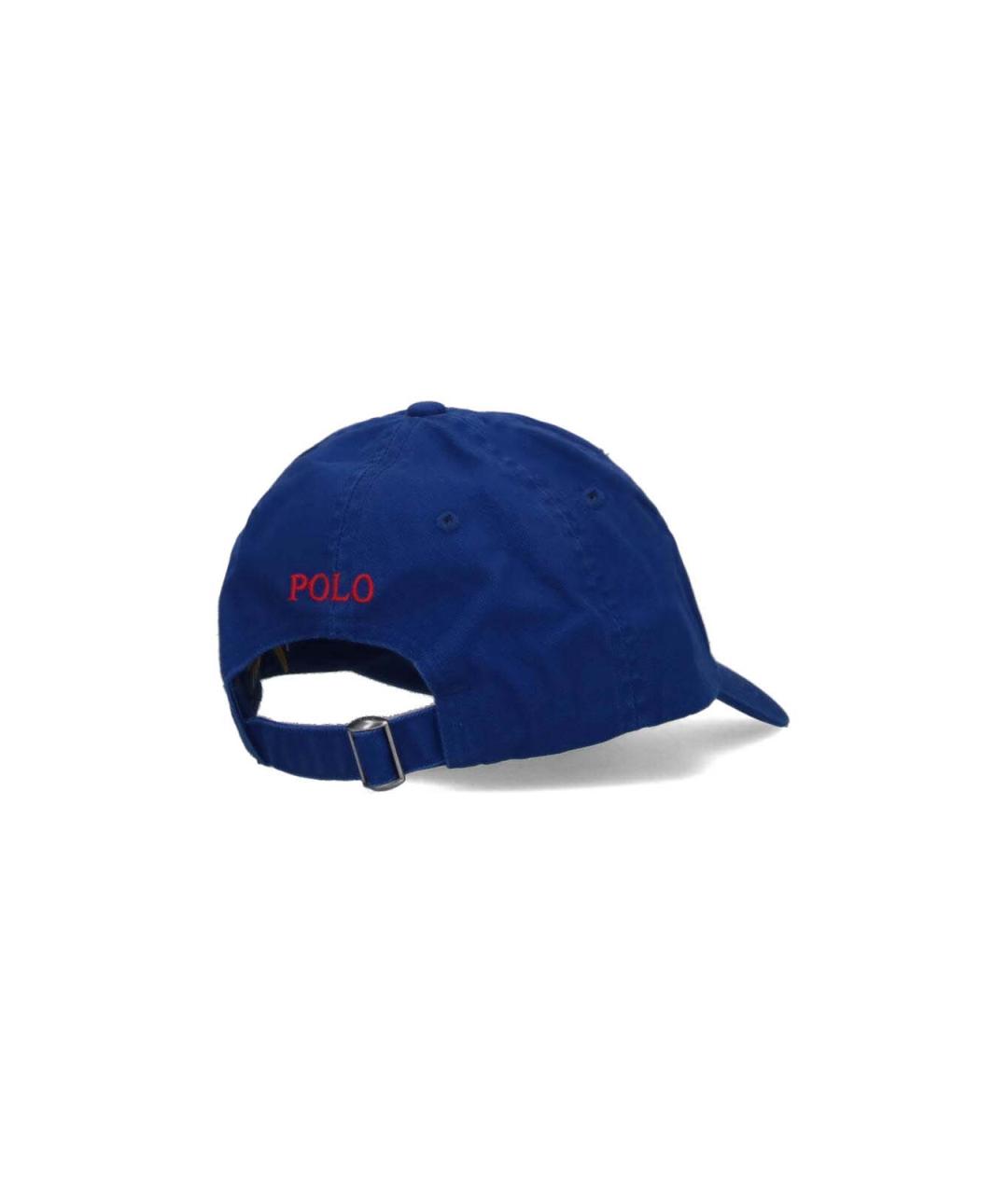 POLO RALPH LAUREN Синяя хлопковая кепка/бейсболка, фото 2