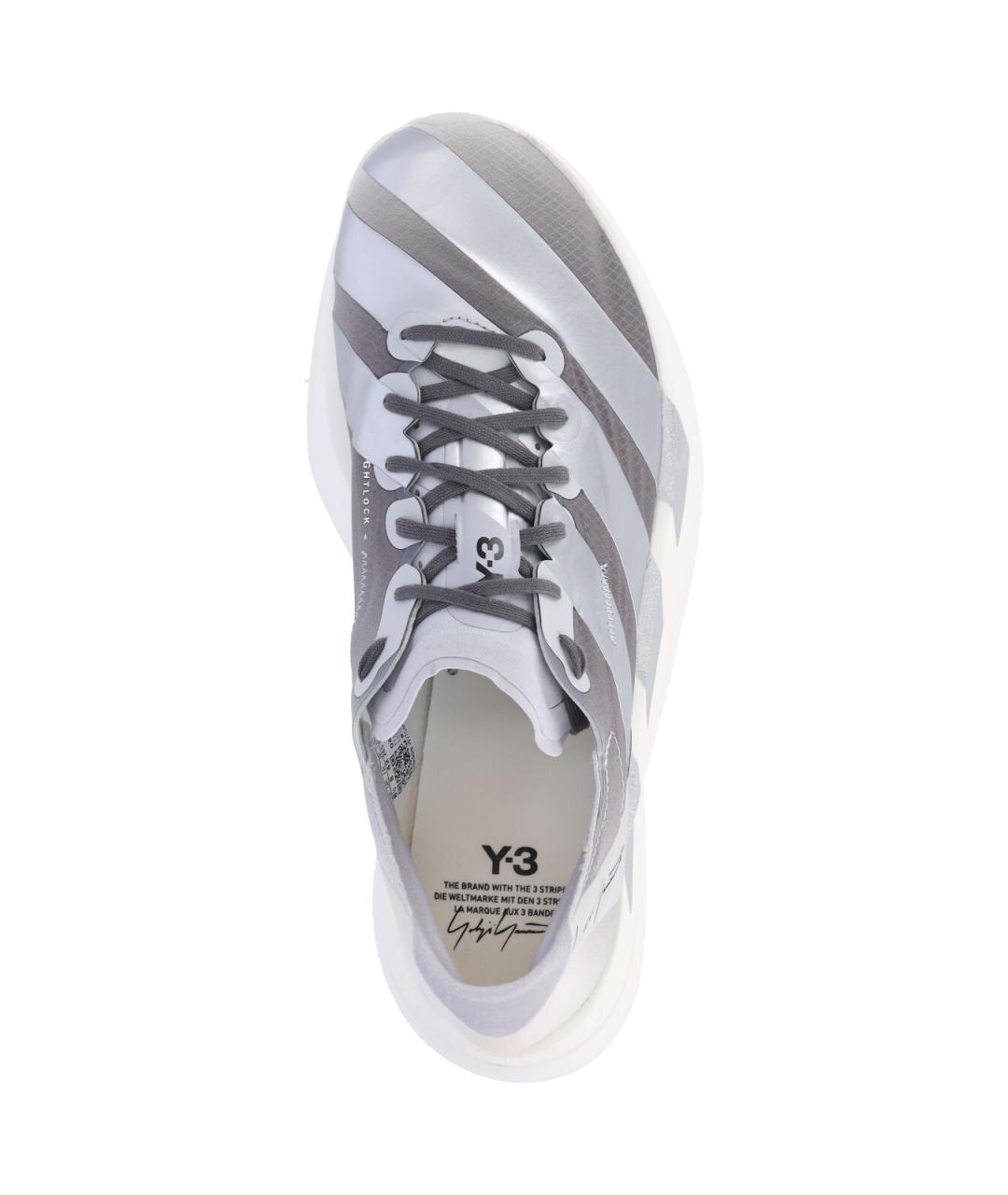 Y-3 Серые текстильные кроссовки, фото 5