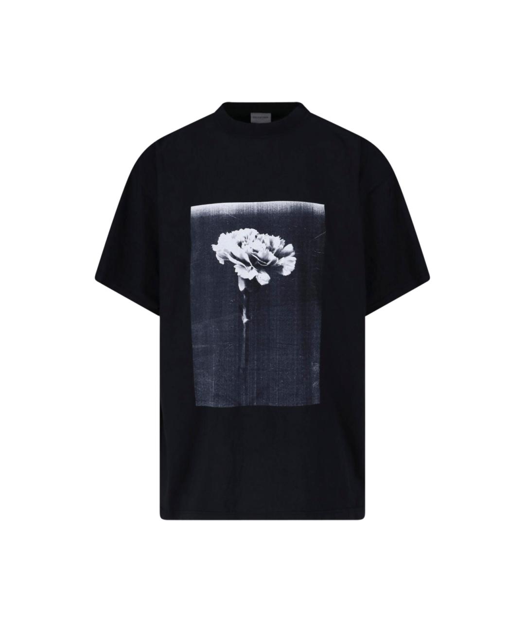 BALENCIAGA Мульти хлопковая футболка, фото 1