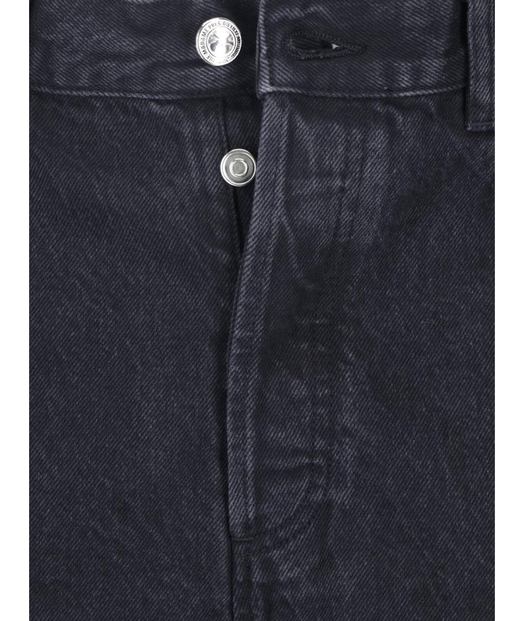 A.P.C. Черные хлопковые прямые джинсы, фото 5