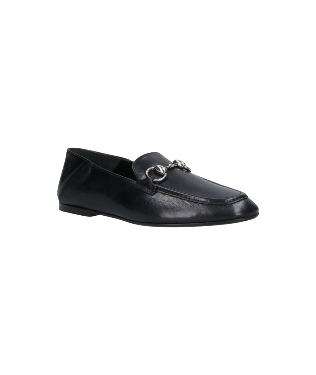 GUCCI Черные кожаные лоферы, фото 2