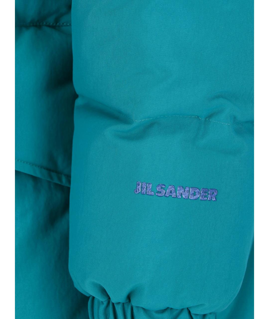 JIL SANDER Зеленая полиамидовая куртка, фото 4