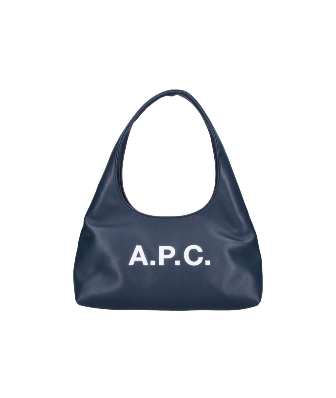 A.P.C. Синяя сумка через плечо из искусственной кожи, фото 1
