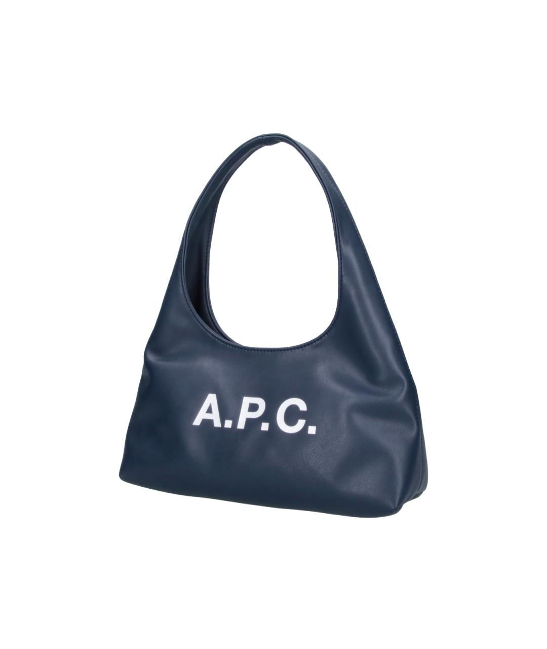 A.P.C. Синяя сумка через плечо из искусственной кожи, фото 2