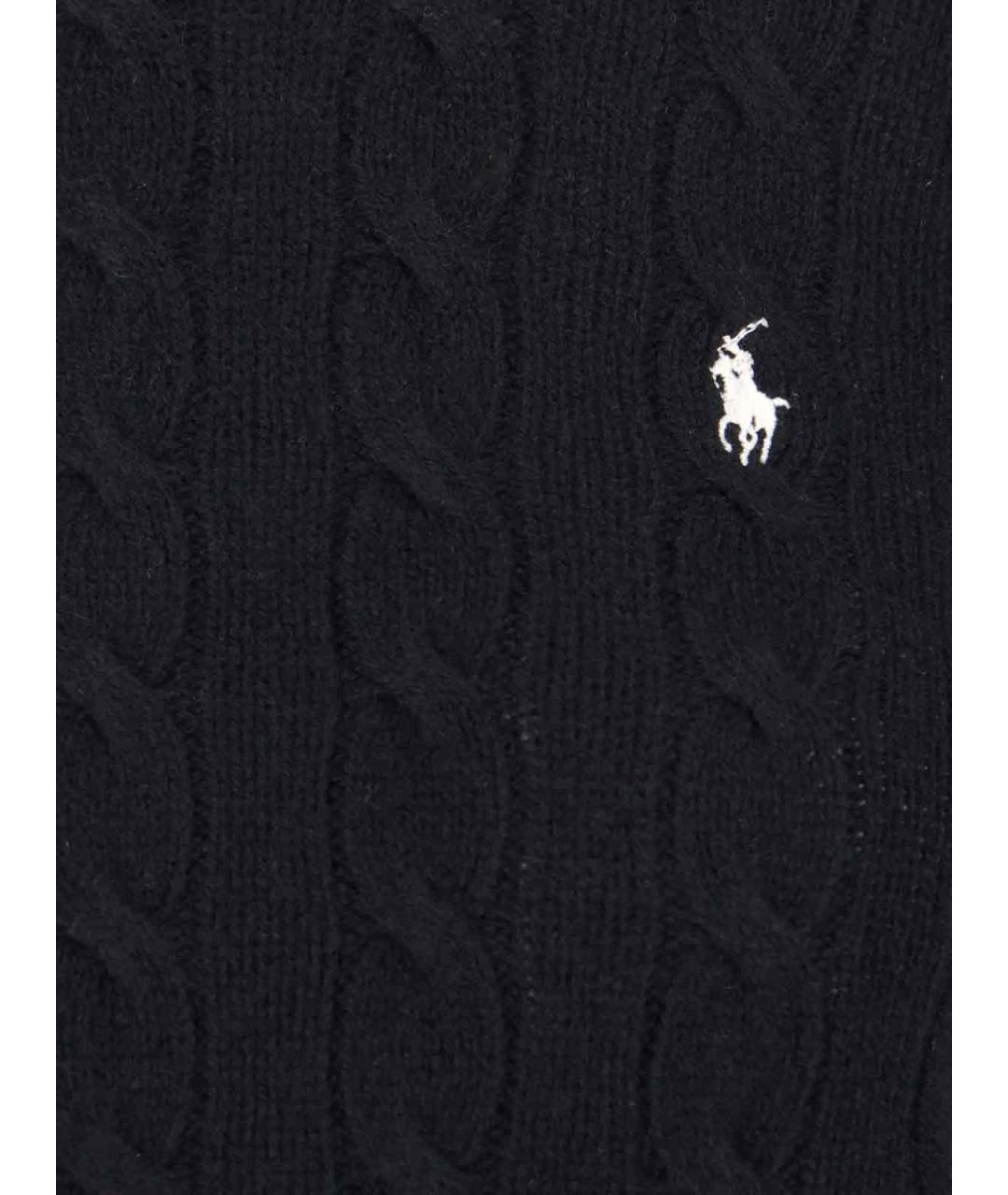 POLO RALPH LAUREN Черный шерстяной джемпер / свитер, фото 3