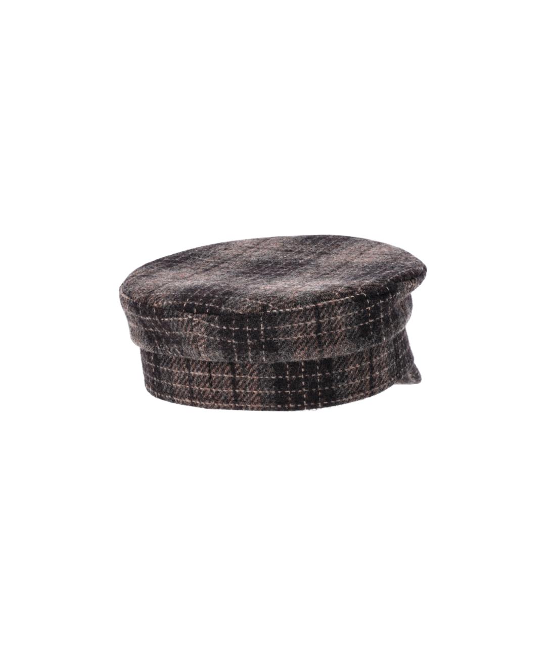 RUSLAN BAGINSKIY Коричневая шерстяная кепка, фото 2