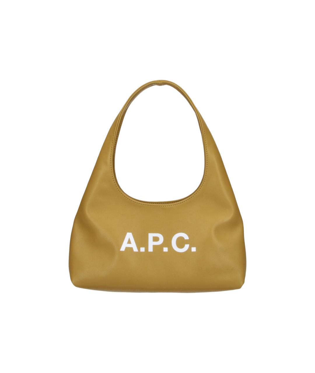 A.P.C. Зеленая сумка тоут из искусственной кожи, фото 1