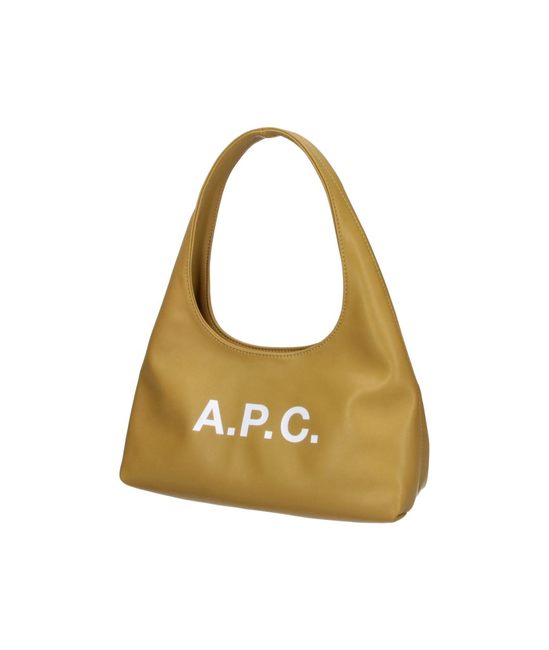A.P.C. Зеленая сумка тоут из искусственной кожи, фото 2