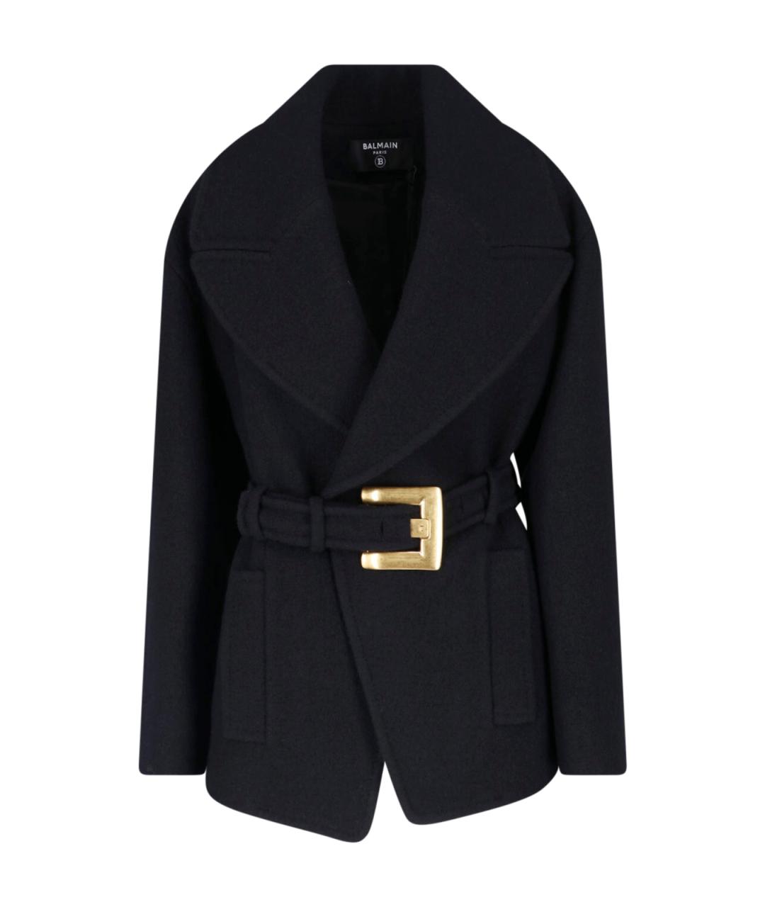 BALMAIN Черная шерстяная куртка, фото 1