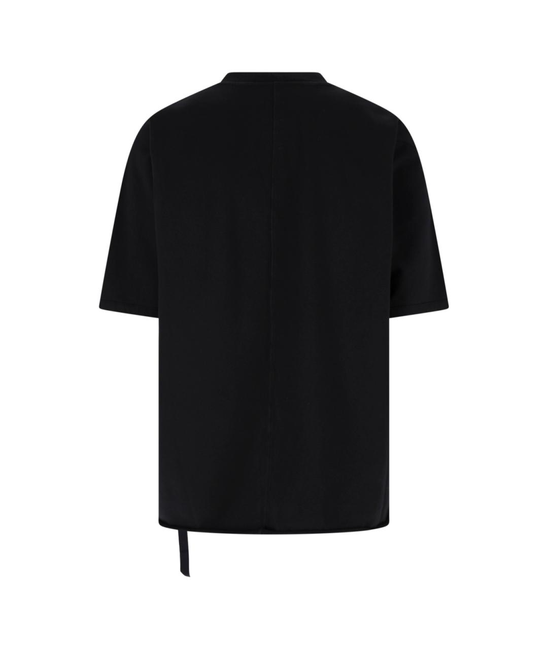 RICK OWENS DRKSHDW Черная хлопковая футболка, фото 2
