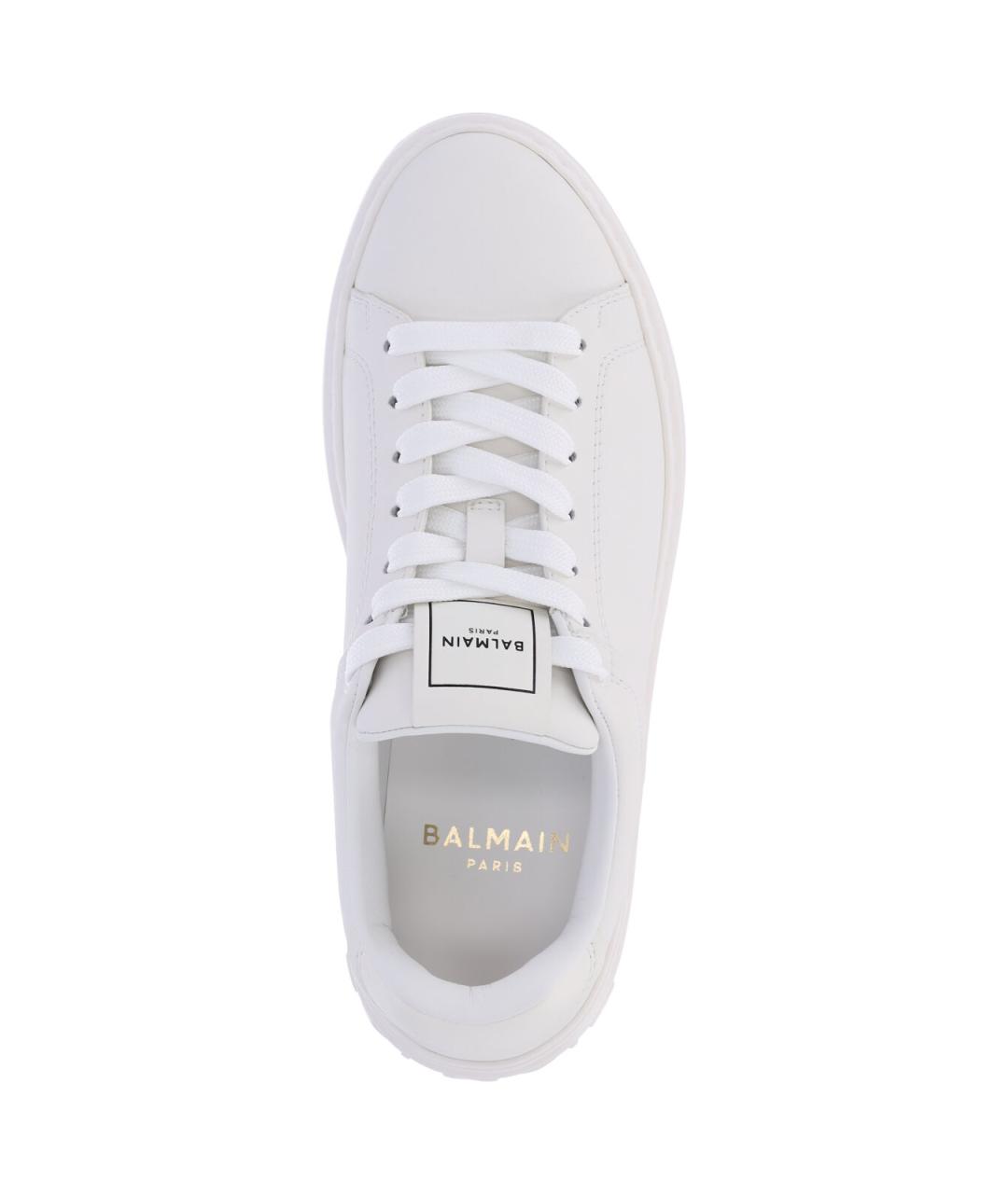 BALMAIN Белые кожаные кеды, фото 5