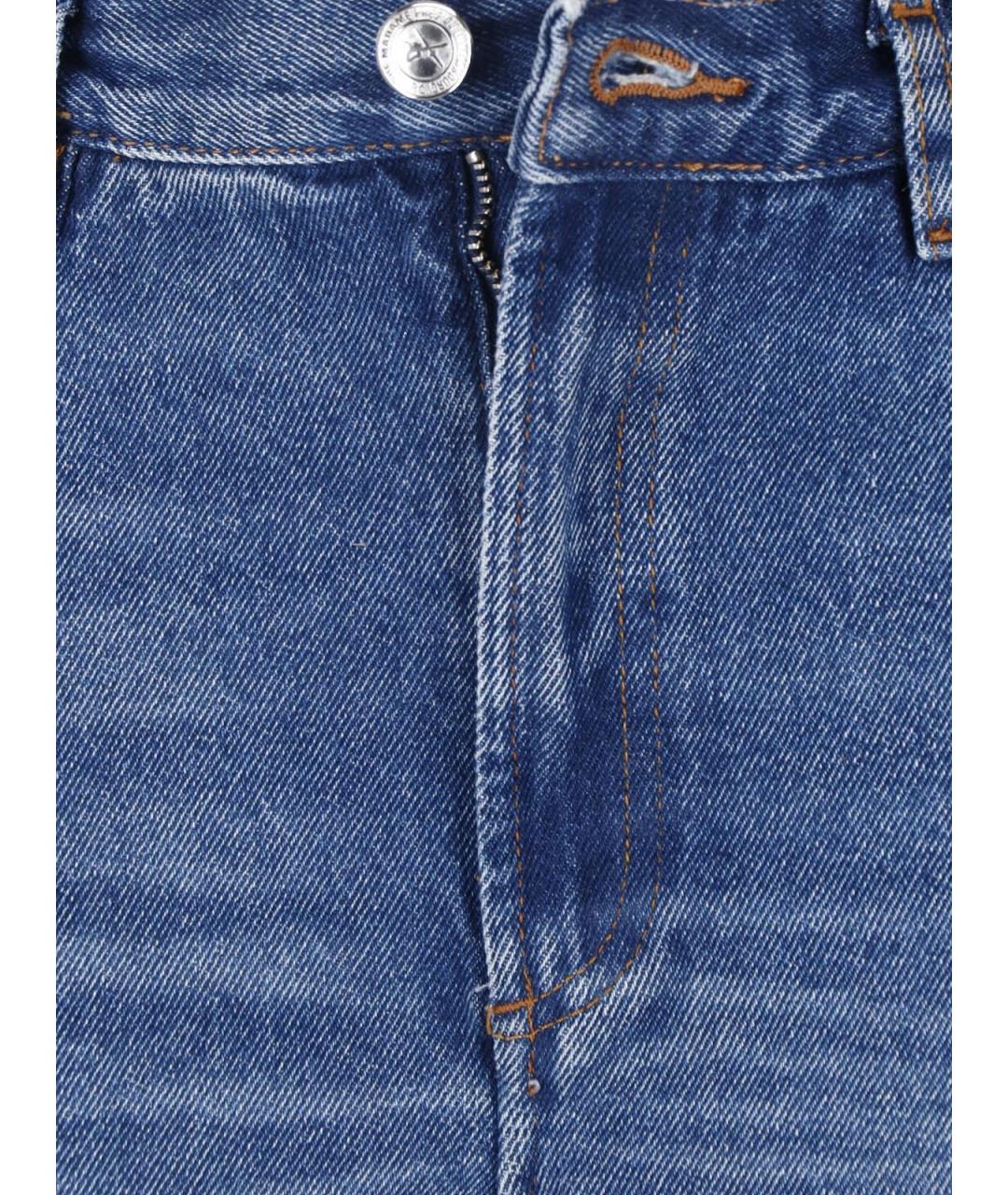 A.P.C. Синие хлопковые прямые джинсы, фото 5