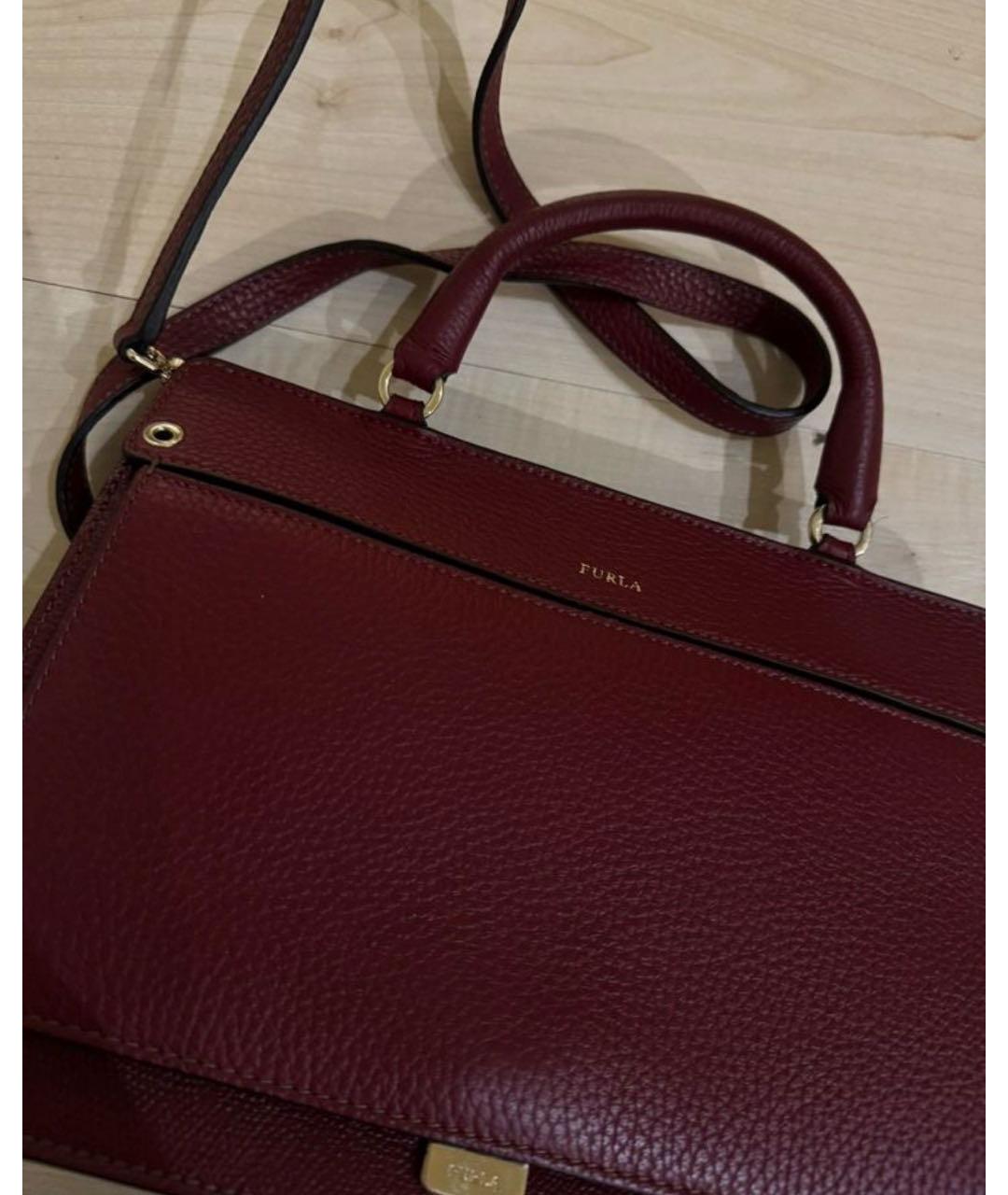 FURLA Красная сумка тоут из искусственной кожи, фото 2