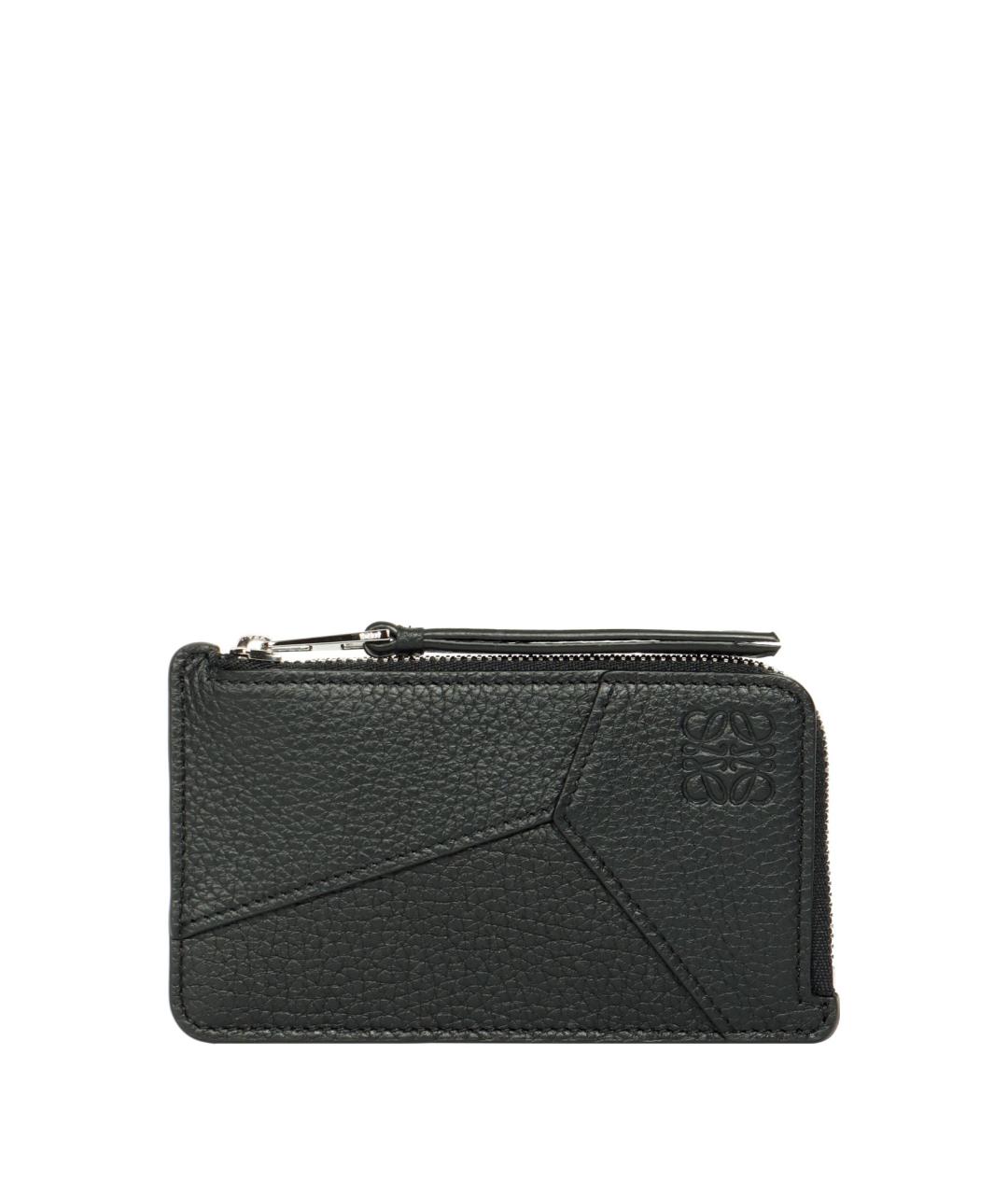 LOEWE Черный кожаный кошелек, фото 1