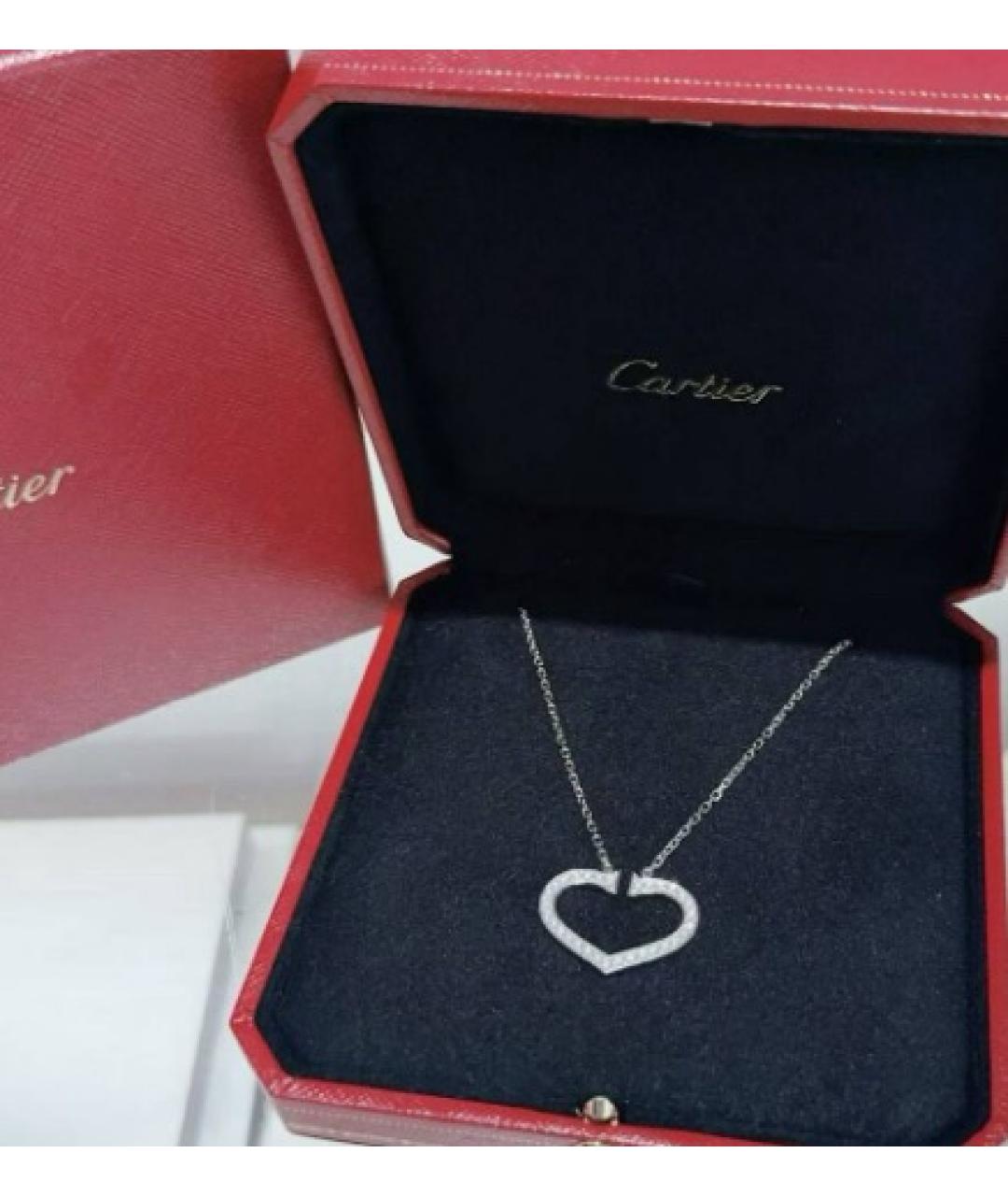 CARTIER Серебряное колье из белого золота, фото 2