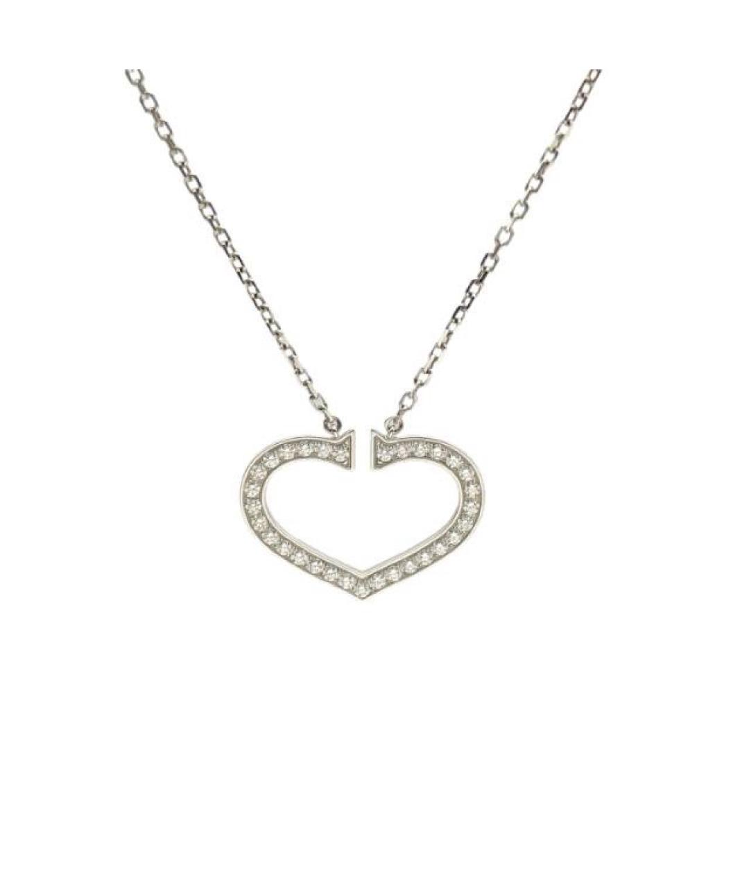 CARTIER Серебряное колье из белого золота, фото 1