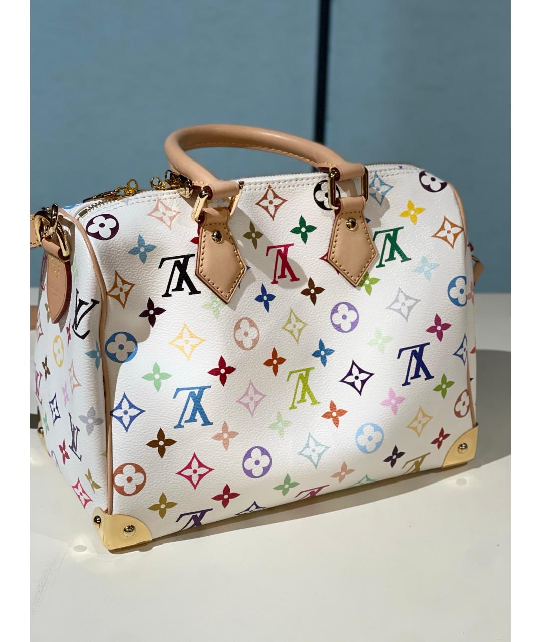 LOUIS VUITTON Белая сумка с короткими ручками, фото 4