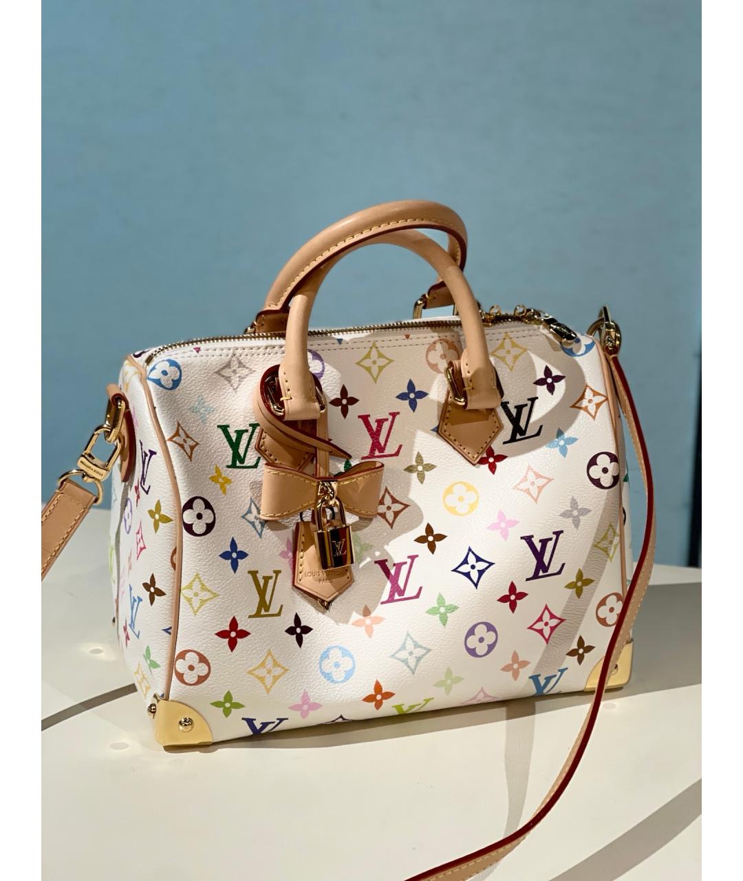 LOUIS VUITTON Белая сумка с короткими ручками, фото 2