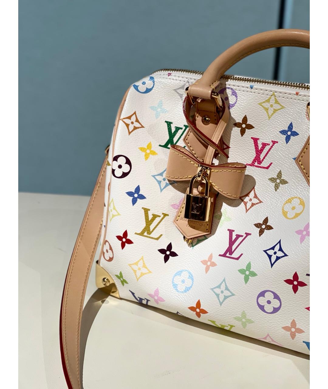 LOUIS VUITTON Белая сумка с короткими ручками, фото 3