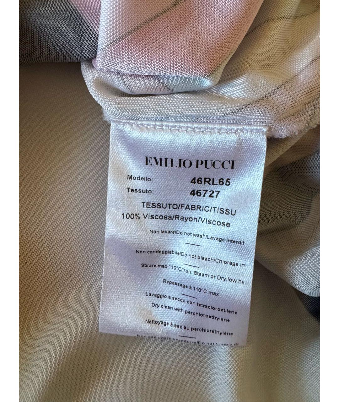 PUCCI Мульти вискозное коктейльное платье, фото 3