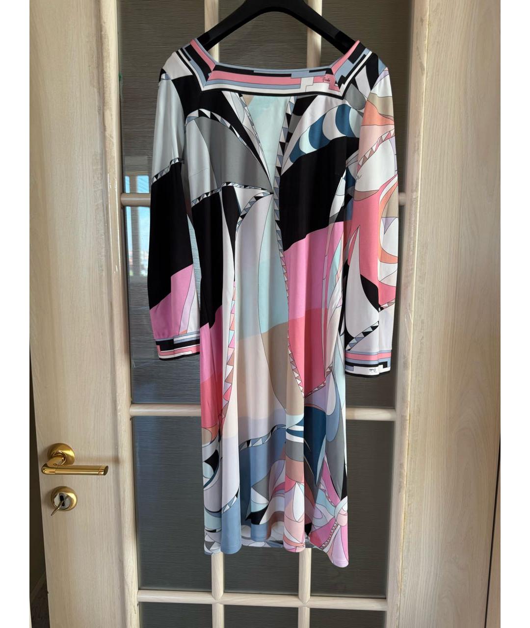 PUCCI Мульти вискозное коктейльное платье, фото 2