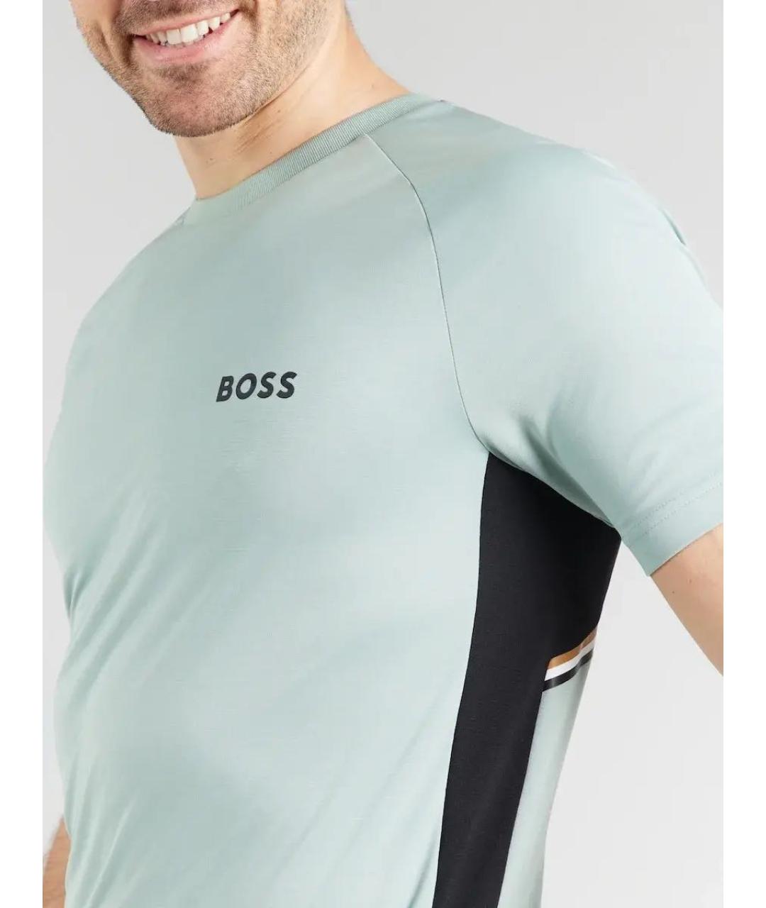 HUGO BOSS Бирюзовая футболка, фото 4