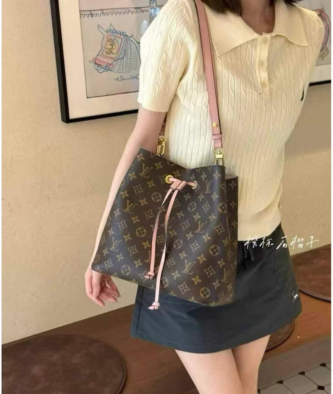 LOUIS VUITTON Коричневая сумка через плечо, фото 6