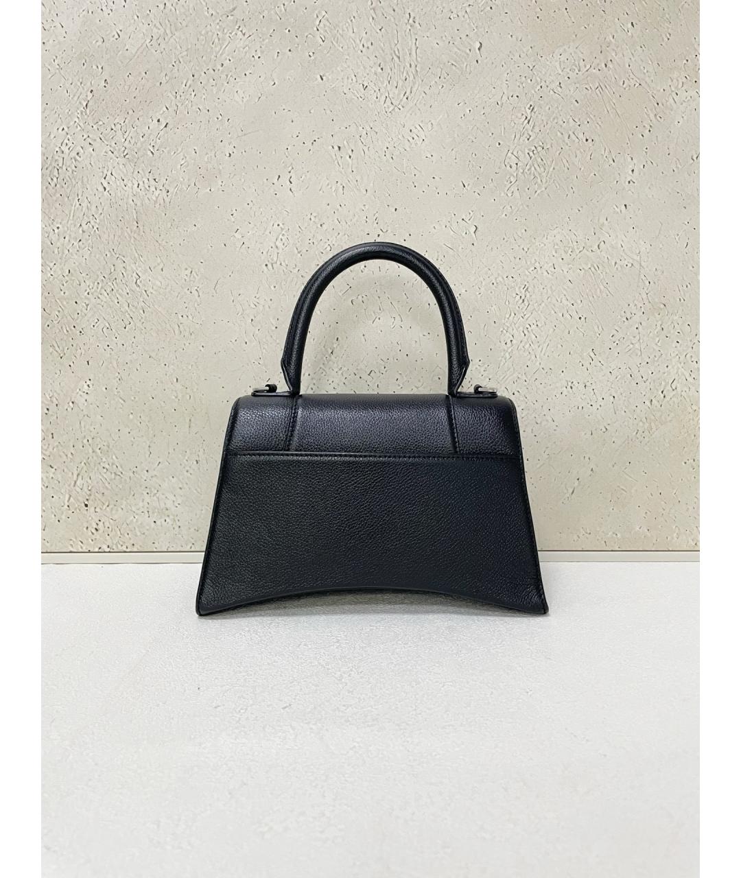 BALENCIAGA Черная кожаная сумка тоут, фото 2