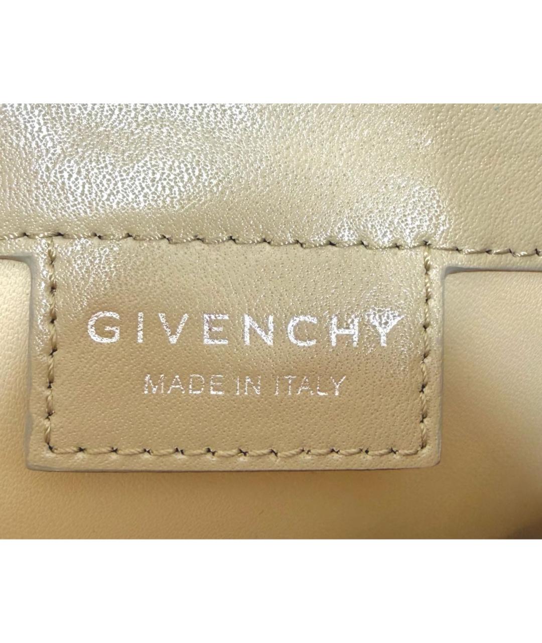 GIVENCHY Бежевая кожаная сумка через плечо, фото 6