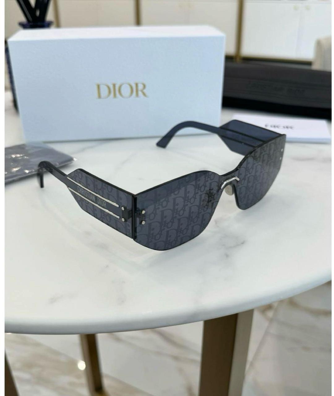 CHRISTIAN DIOR Синие пластиковые солнцезащитные очки, фото 2