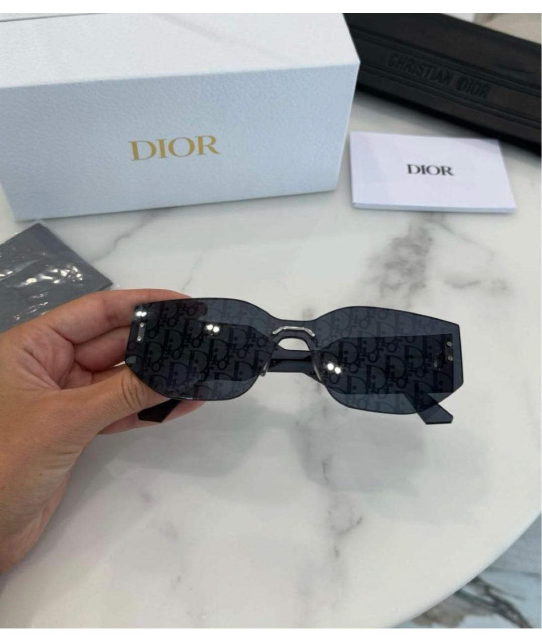 CHRISTIAN DIOR Синие пластиковые солнцезащитные очки, фото 5