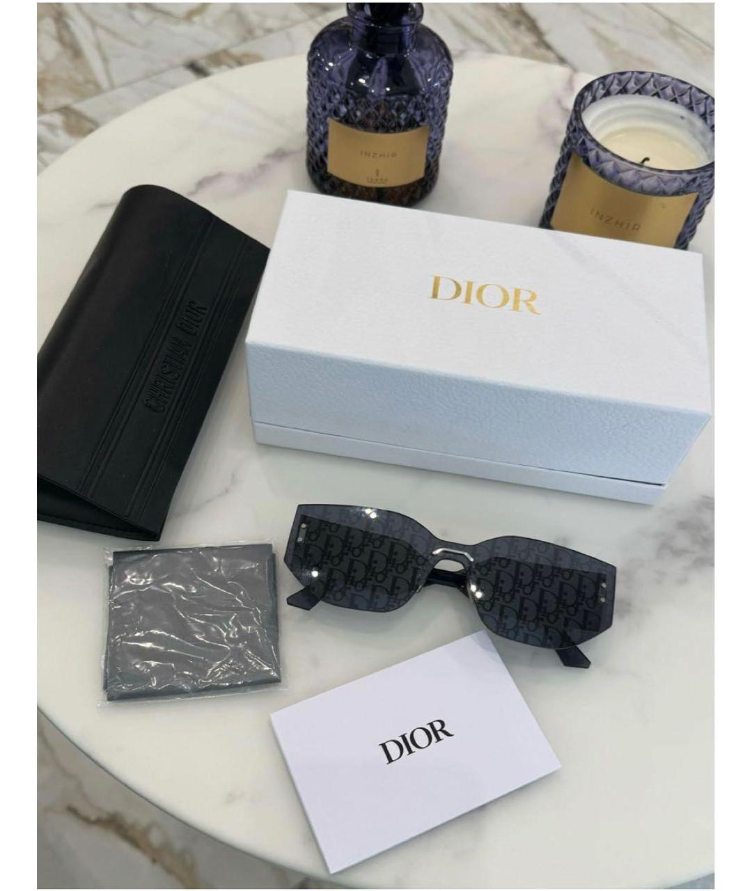 CHRISTIAN DIOR Синие пластиковые солнцезащитные очки, фото 4