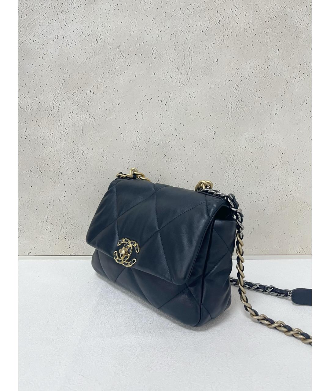 CHANEL Черная кожаная сумка через плечо, фото 4