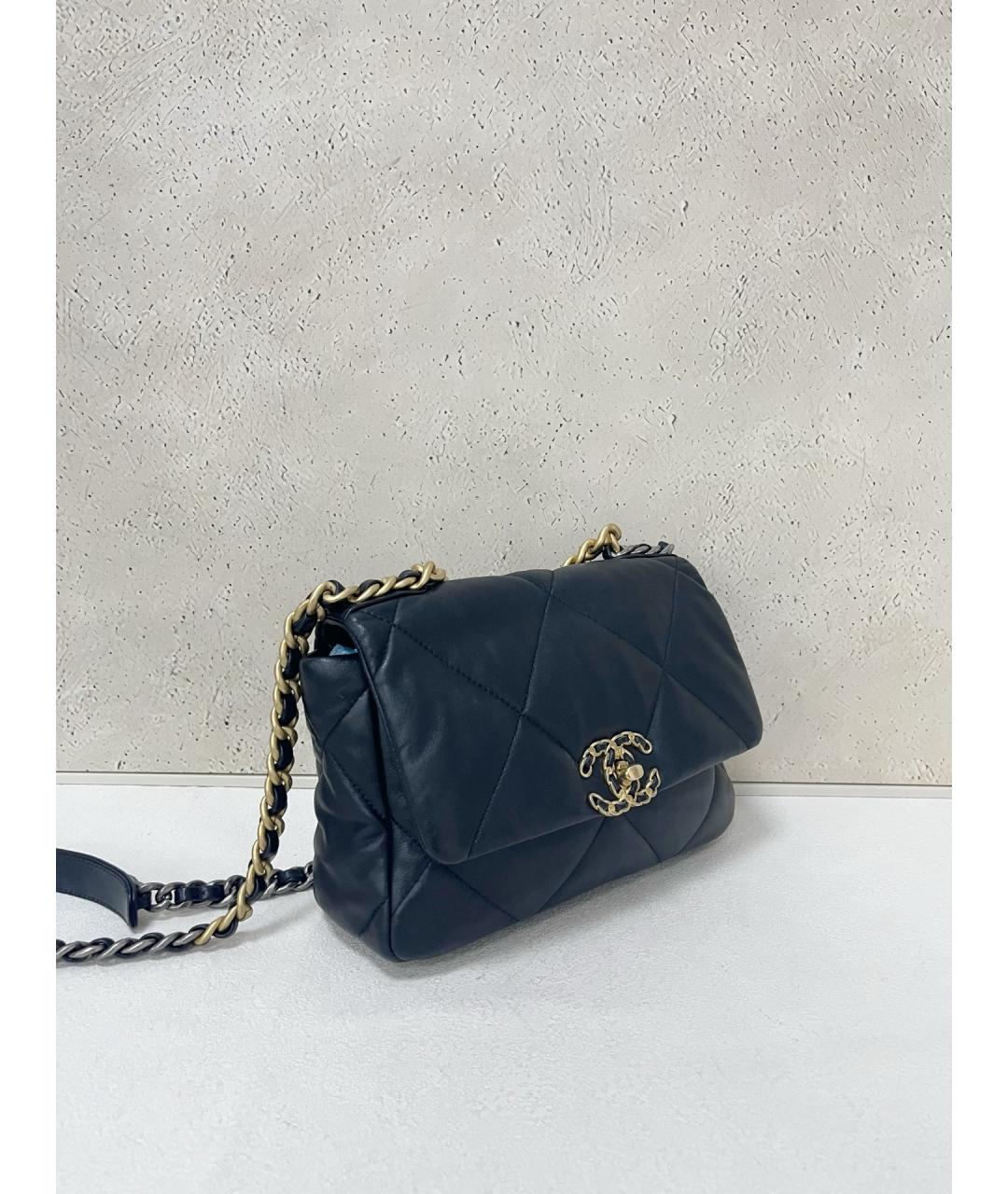 CHANEL Черная кожаная сумка через плечо, фото 3