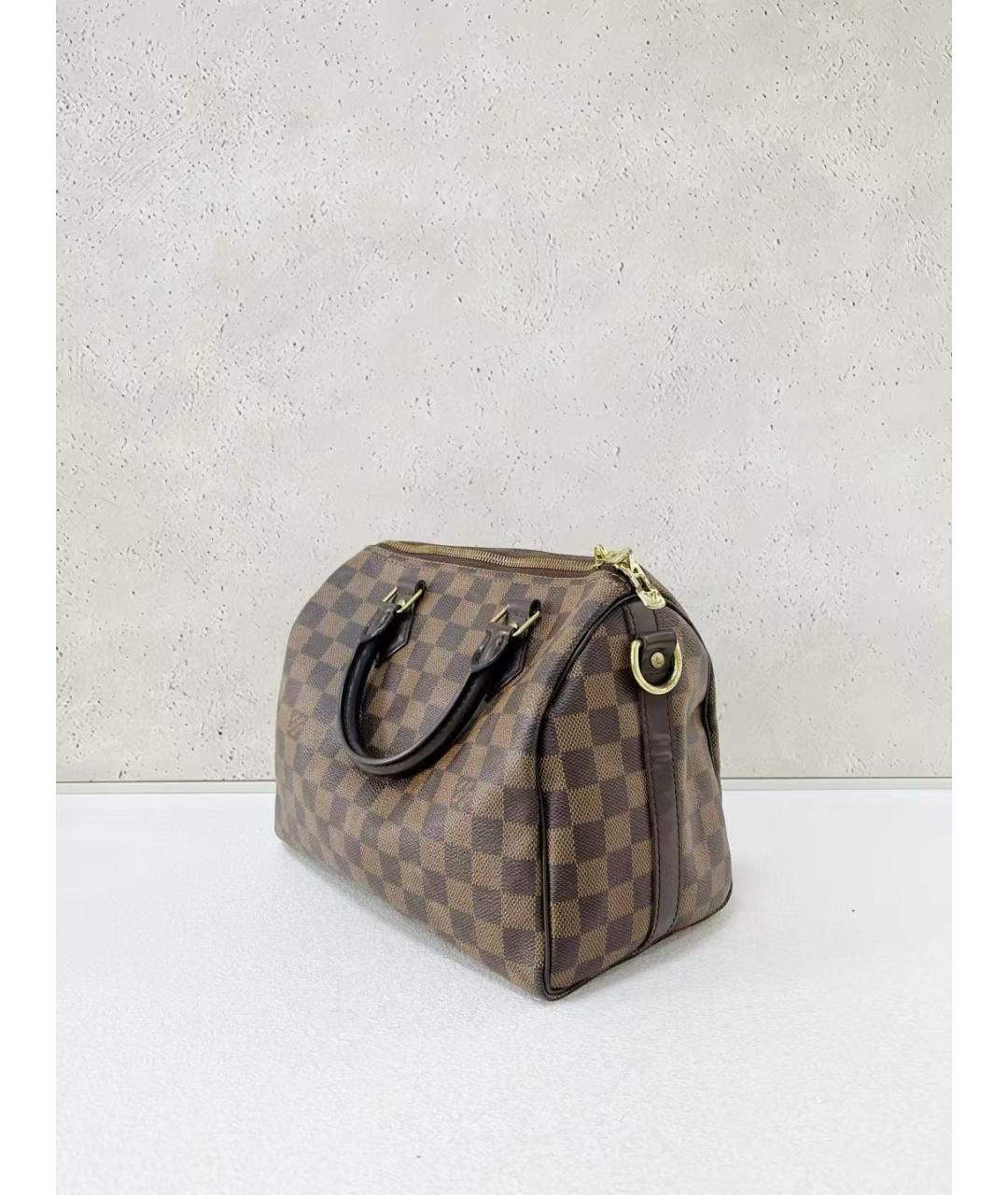 LOUIS VUITTON Коричневая сумка с короткими ручками, фото 4