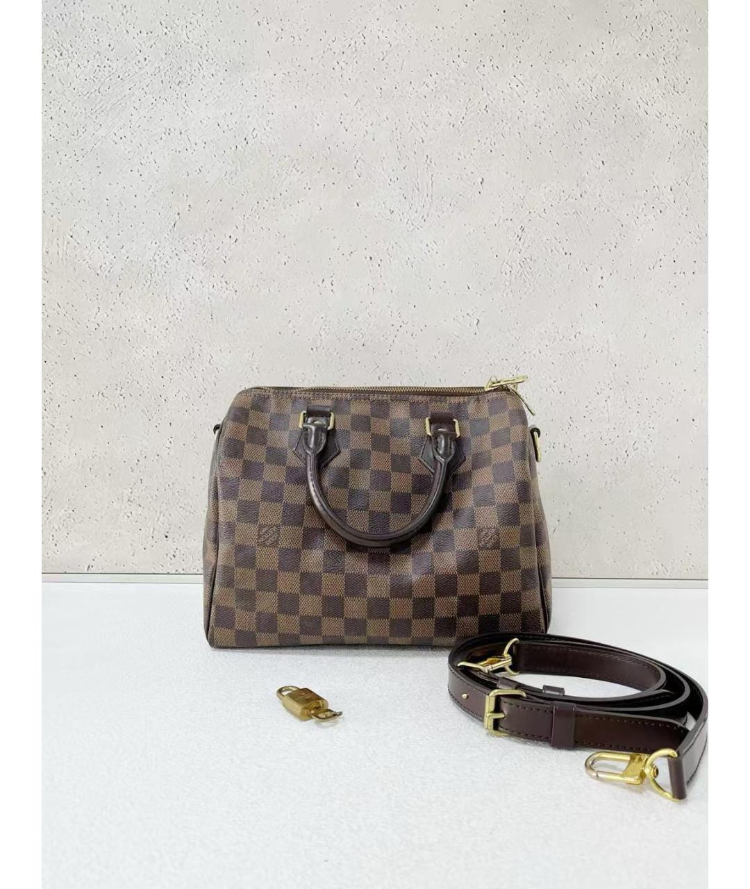 LOUIS VUITTON Коричневая сумка с короткими ручками, фото 2