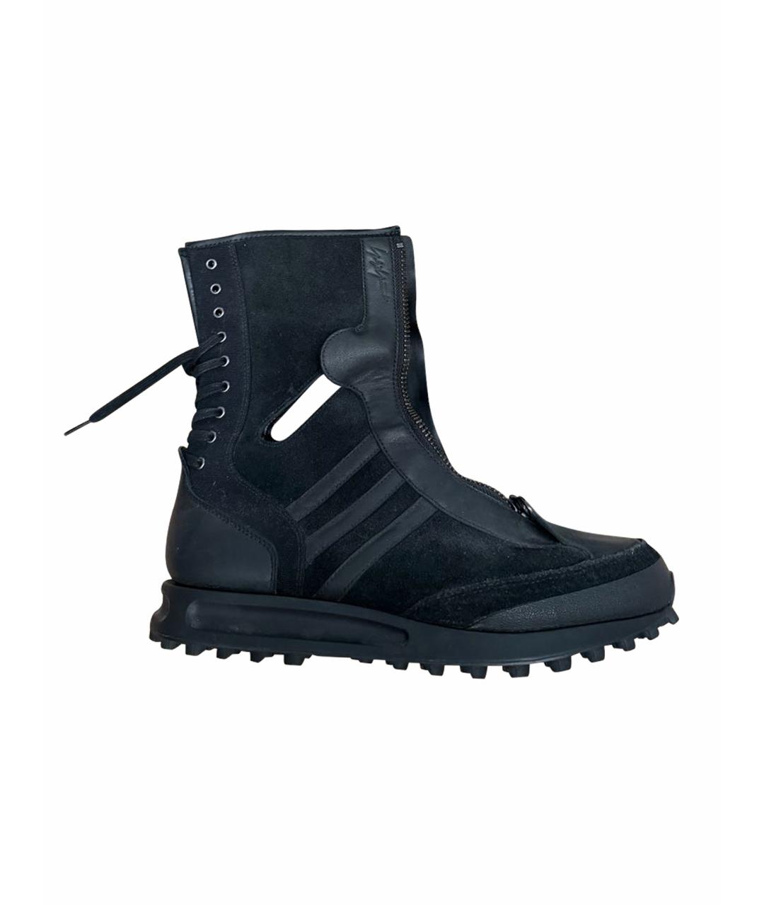 YOHJI YAMAMOTO Черные высокие ботинки, фото 1