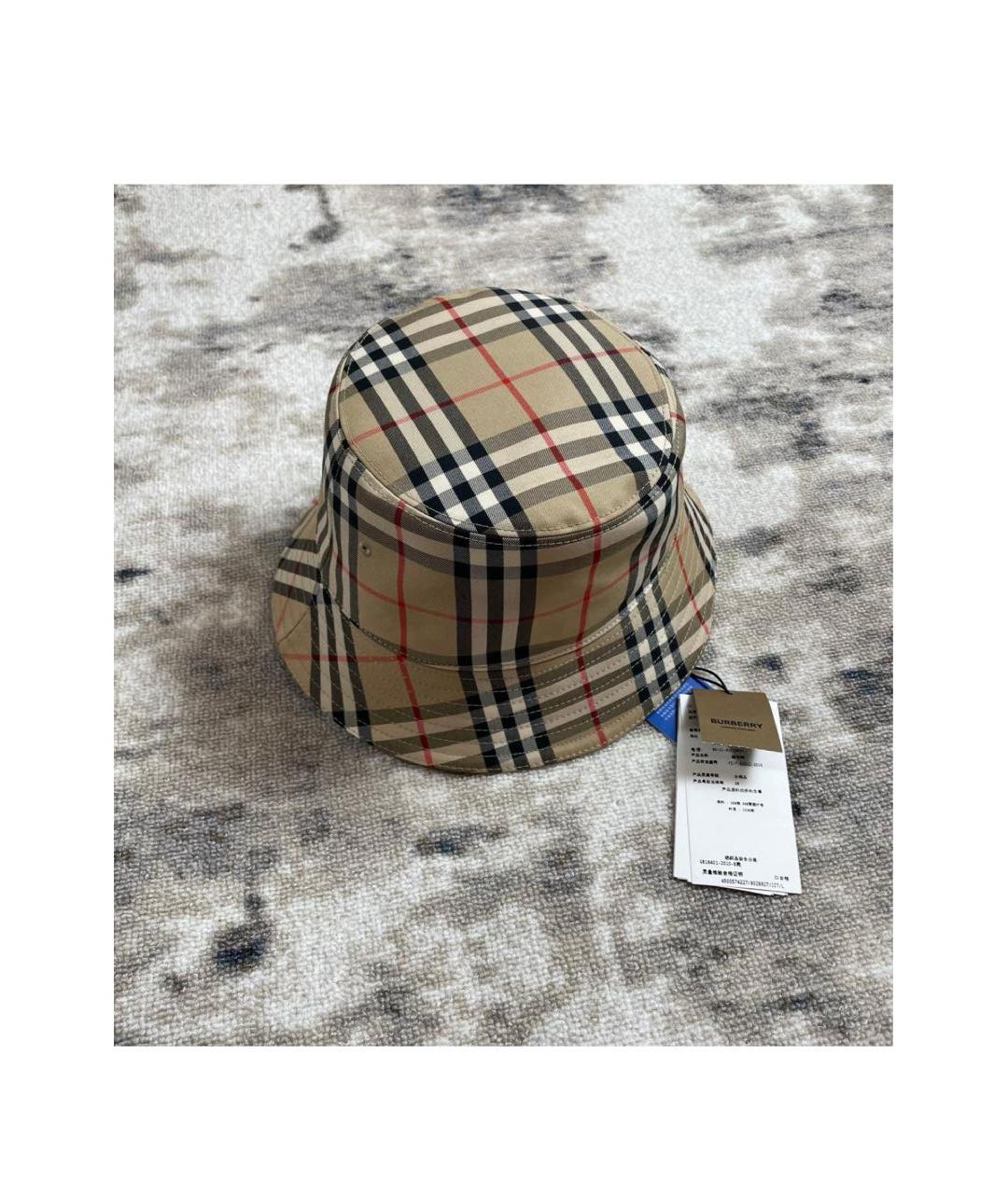 BURBERRY Бежевая хлопковая панама, фото 2