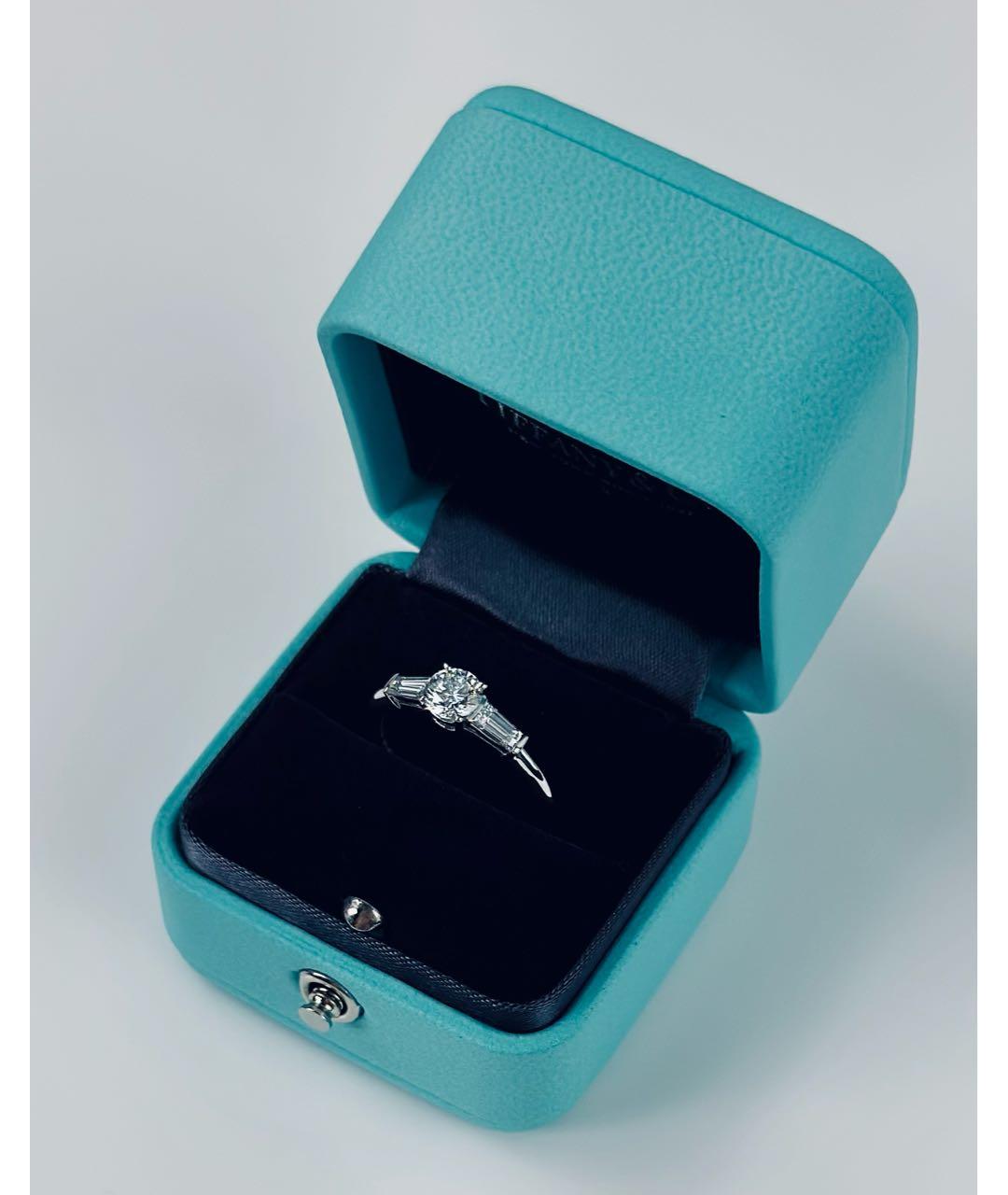TIFFANY&CO Серебряное платиновое кольцо, фото 4